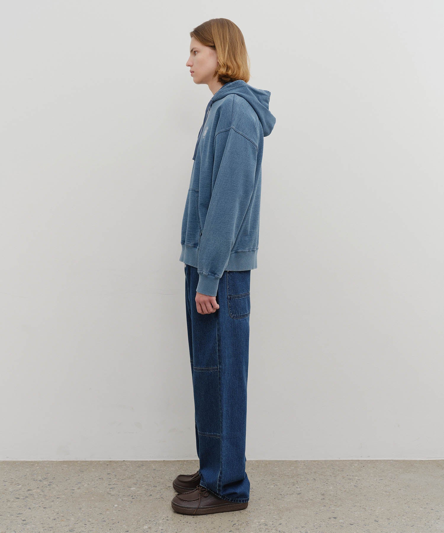Marithe & Francois Girbaud - Double Knee Carpenter Denim Pants (Dark Blue) product image 4 | TRAB K-Fashion Australia