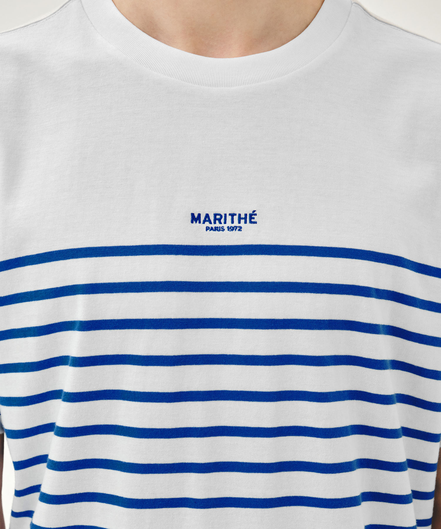 Marithe & Francois Girbaud - Block Stripe Tee (Blue) product image 4 | TRAB K-Fashion Australia
