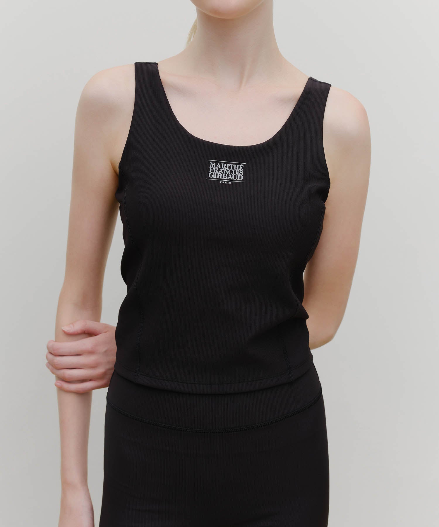 Marithe & Francois Girbaud - Marithe Sport W Classic Logo Bra Tank (Black) product image 4 | TRAB K-Fashion Australia