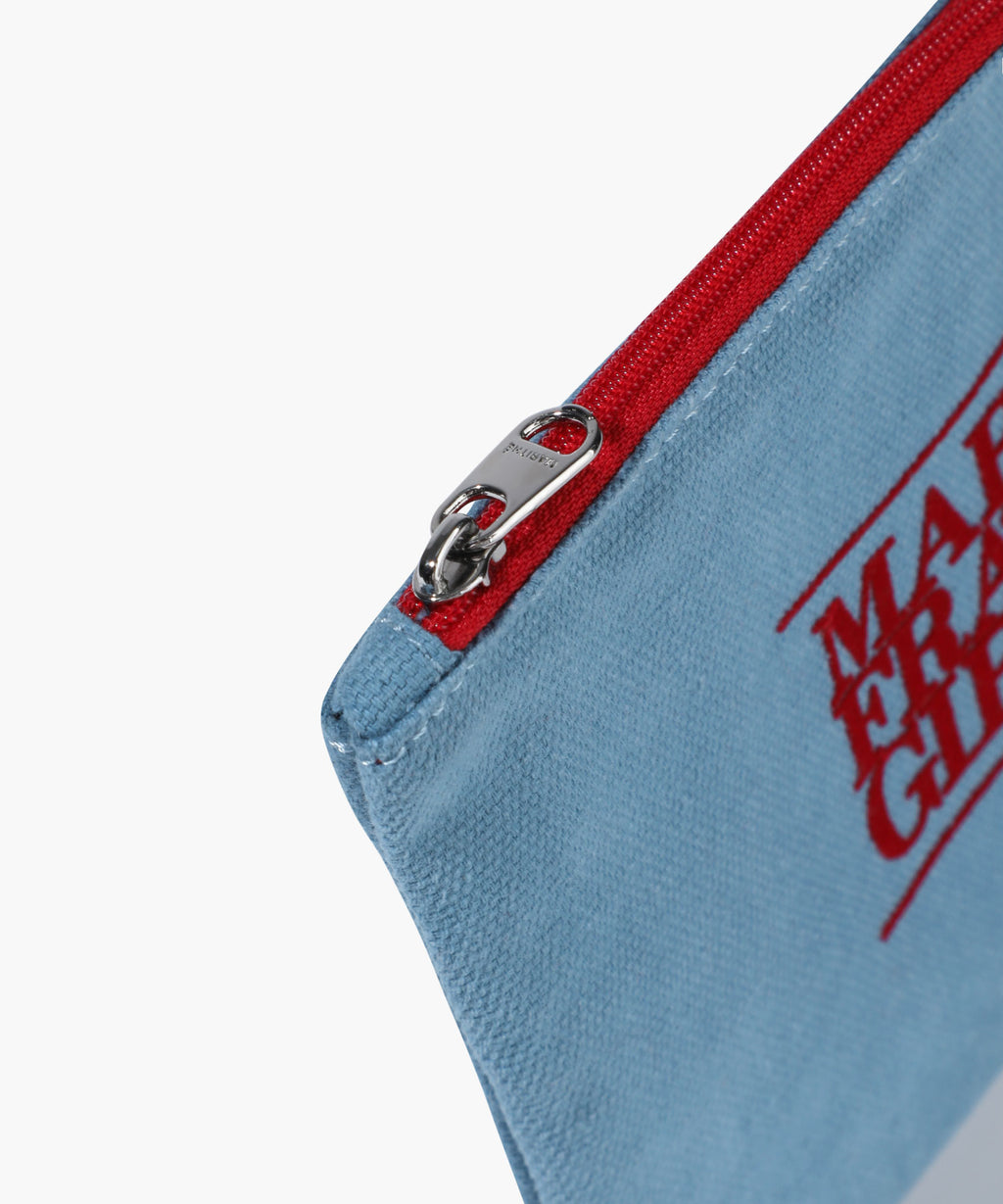 Marithe & Francois Girbaud - Classic Logo Color Cotton Pouch (Light Blue) product image 4 | TRAB K-Fashion Australia