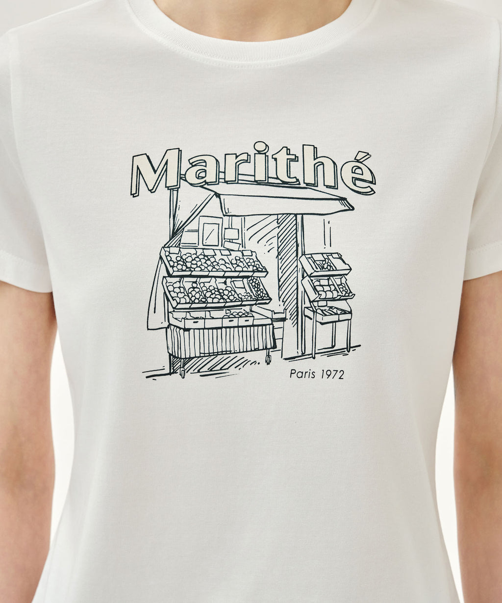 Marithe & Francois Girbaud - French Fruit Shop Graphic Tee (White) product image 4 | TRAB K-Fashion Australia