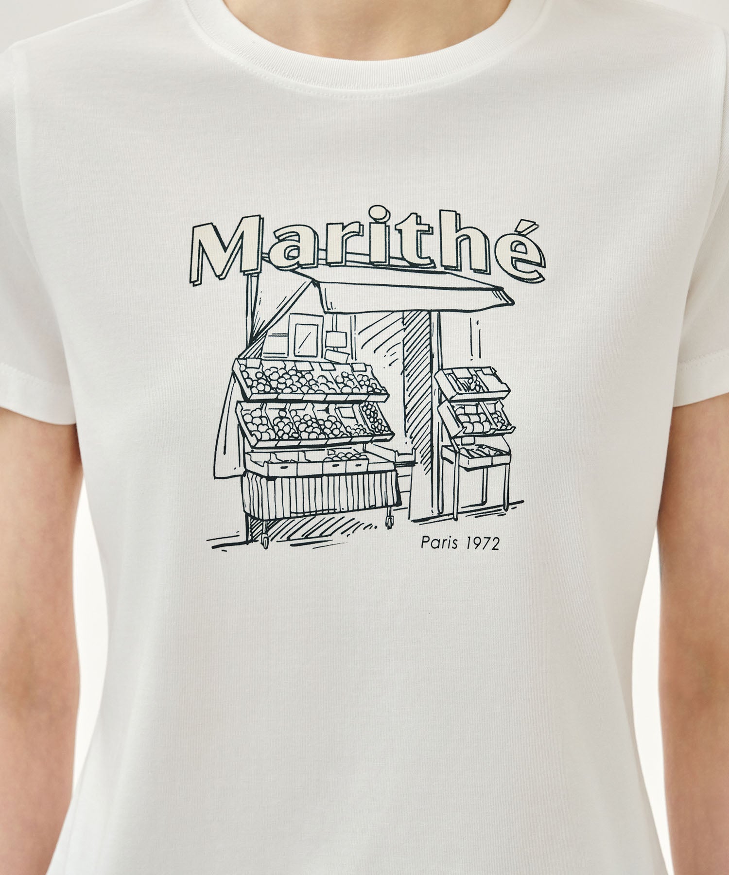 Marithe & Francois Girbaud - French Fruit Shop Graphic Tee (White) product image 4 | TRAB K-Fashion Australia