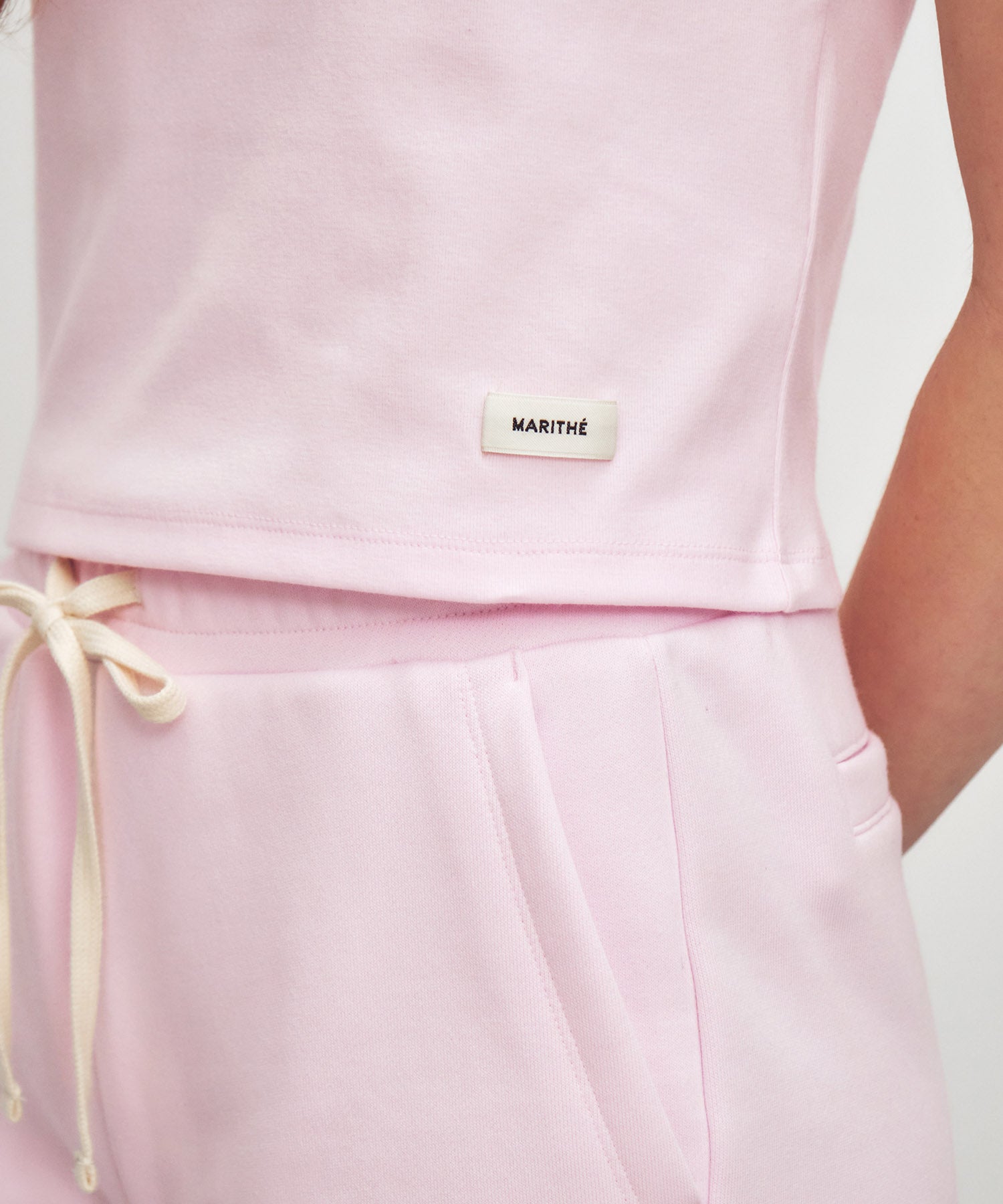 Marithe & Francois Girbaud - Basic Crop Tee (Light Pink) product image 4 | TRAB K-Fashion Australia