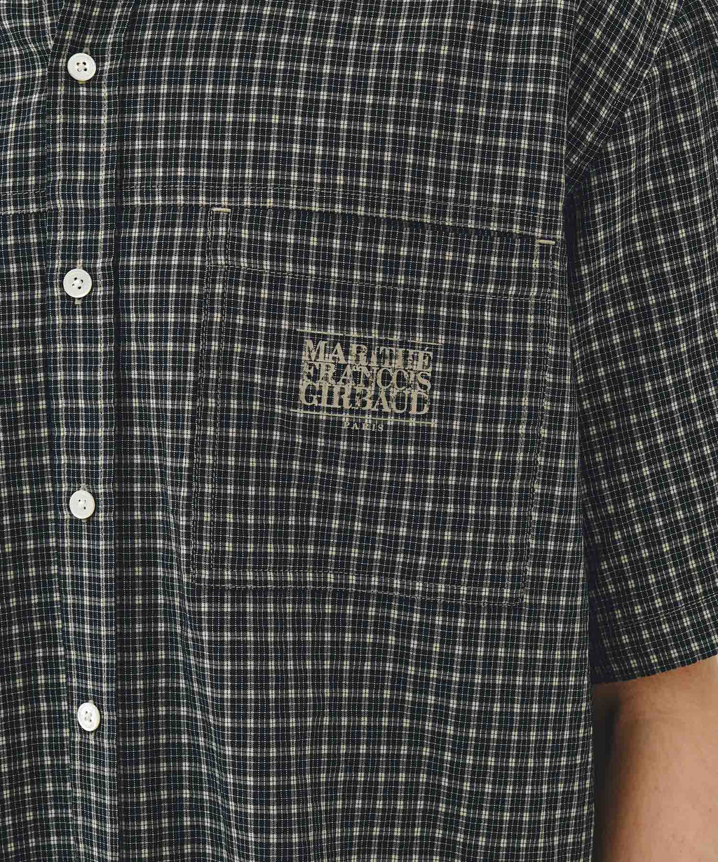 Marithe & Francois Girbaud - Check Half Sleeve Shirt (Dark Navy) product image 4 | TRAB K-Fashion Australia