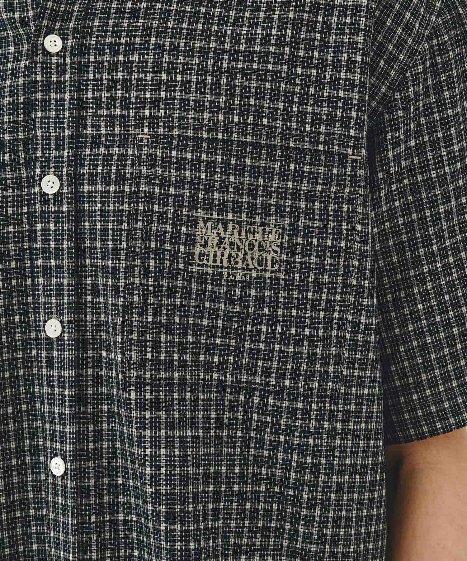 Marithe & Francois Girbaud - Check Half Sleeve Shirt (Dark Navy) product image 4 | TRAB K-Fashion Australia
