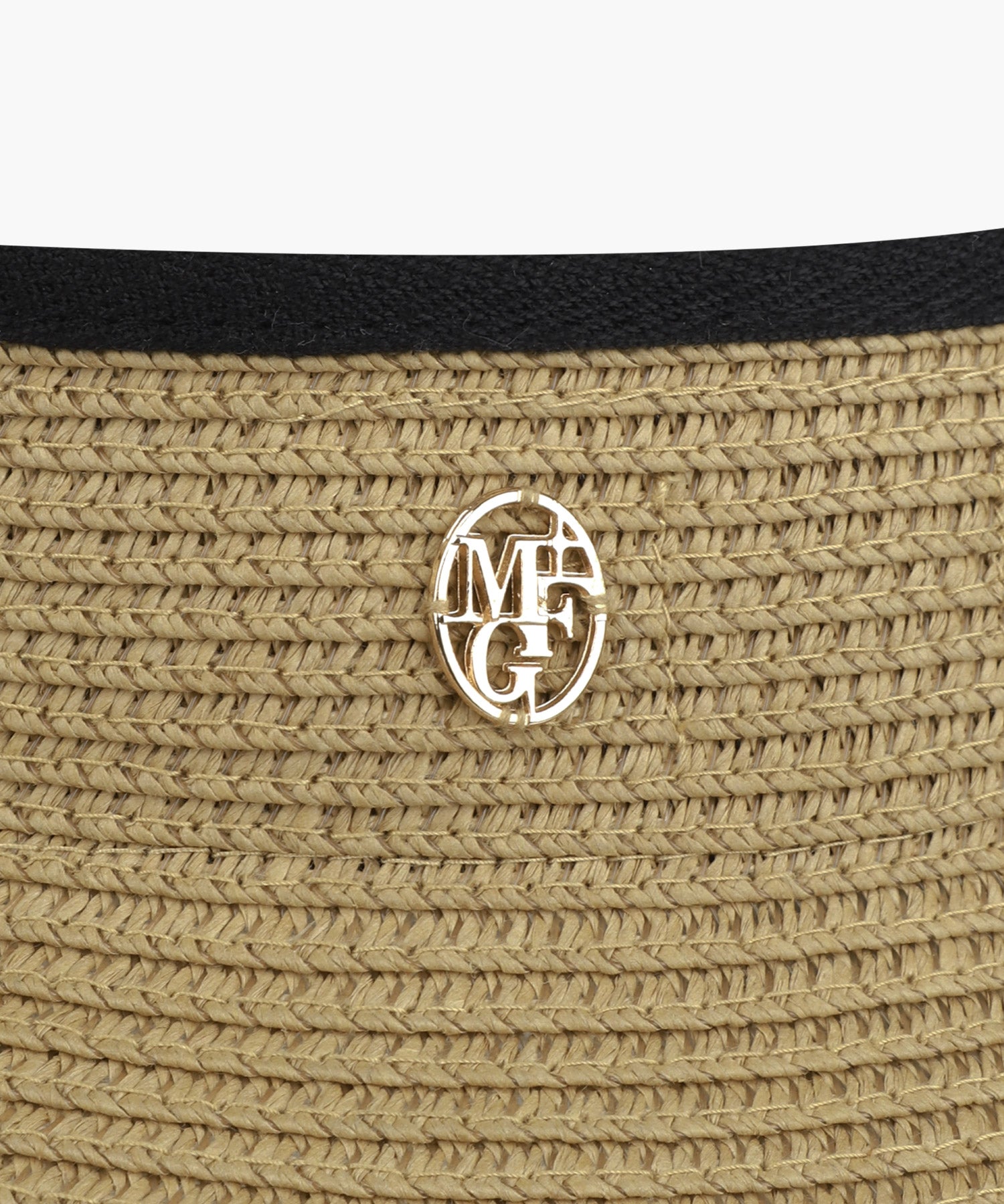Marithe & Francois Girbaud - Circle Logo Wide Sun Visor (Black) product image 4 | TRAB K-Fashion Australia