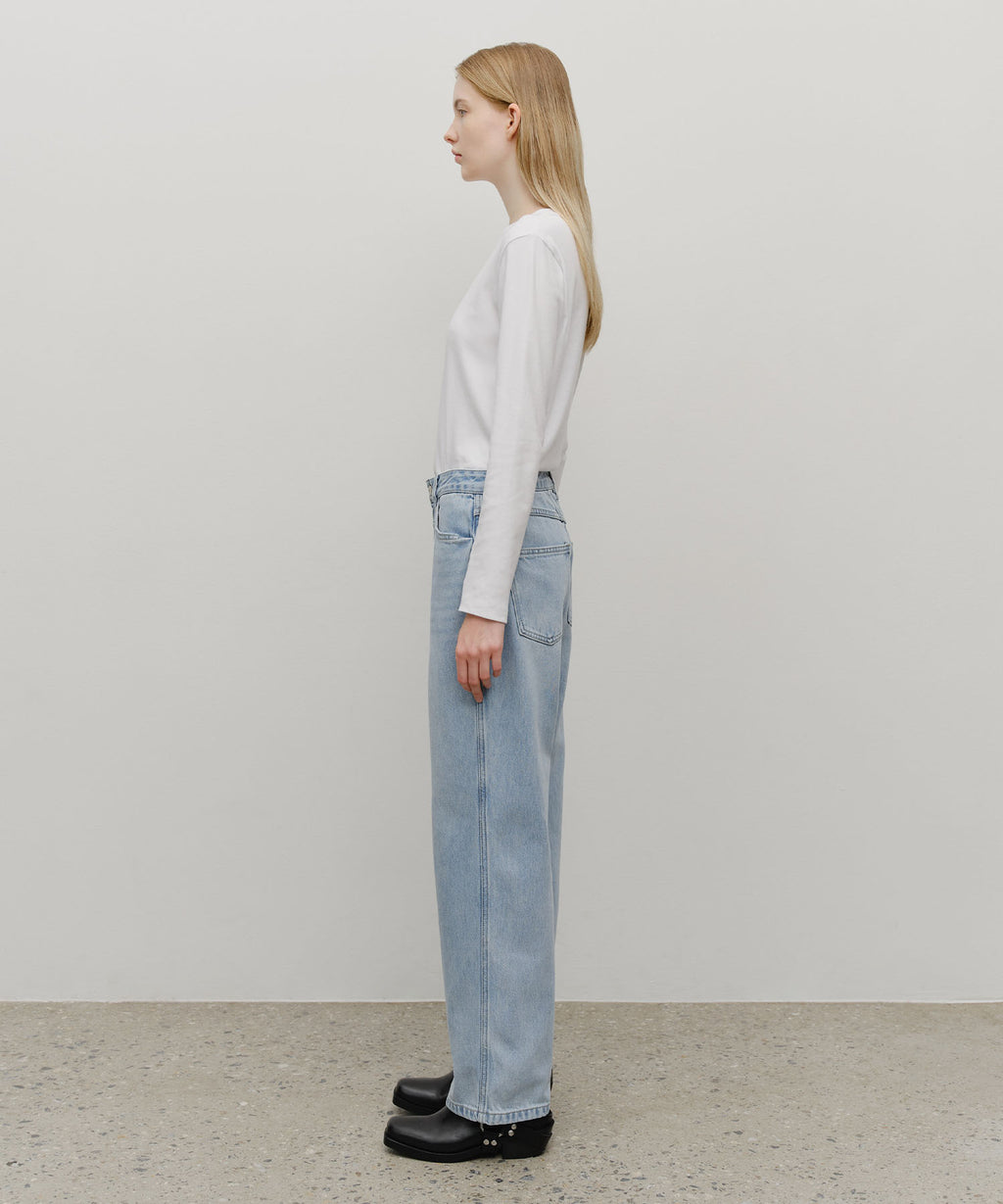 Marithe & Francois Girbaud - High Straight Denim Pants (Light Blue) product image 4 | TRAB K-Fashion Australia