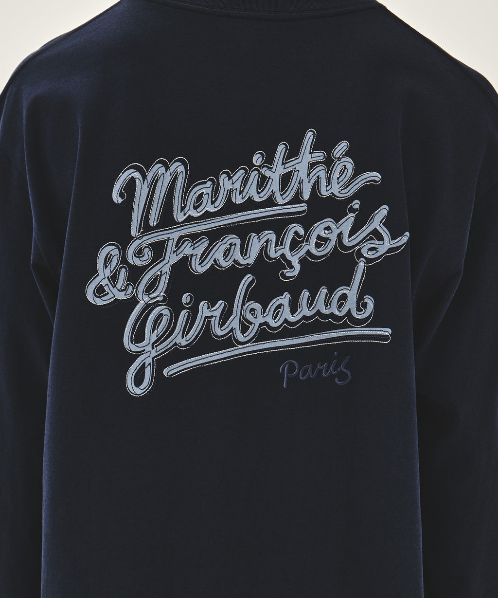 Marithe & Francois Girbaud - Back Drawing Logo Long Sleeve Tee (Navy) product image 4 | TRAB K-Fashion Australia