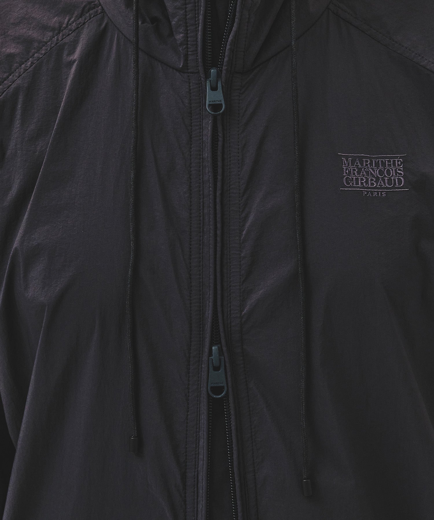 Marithe & Francois Girbaud - Highneck Packable Nylon Jacket (Charcoal) product image 4 | TRAB K-Fashion Australia