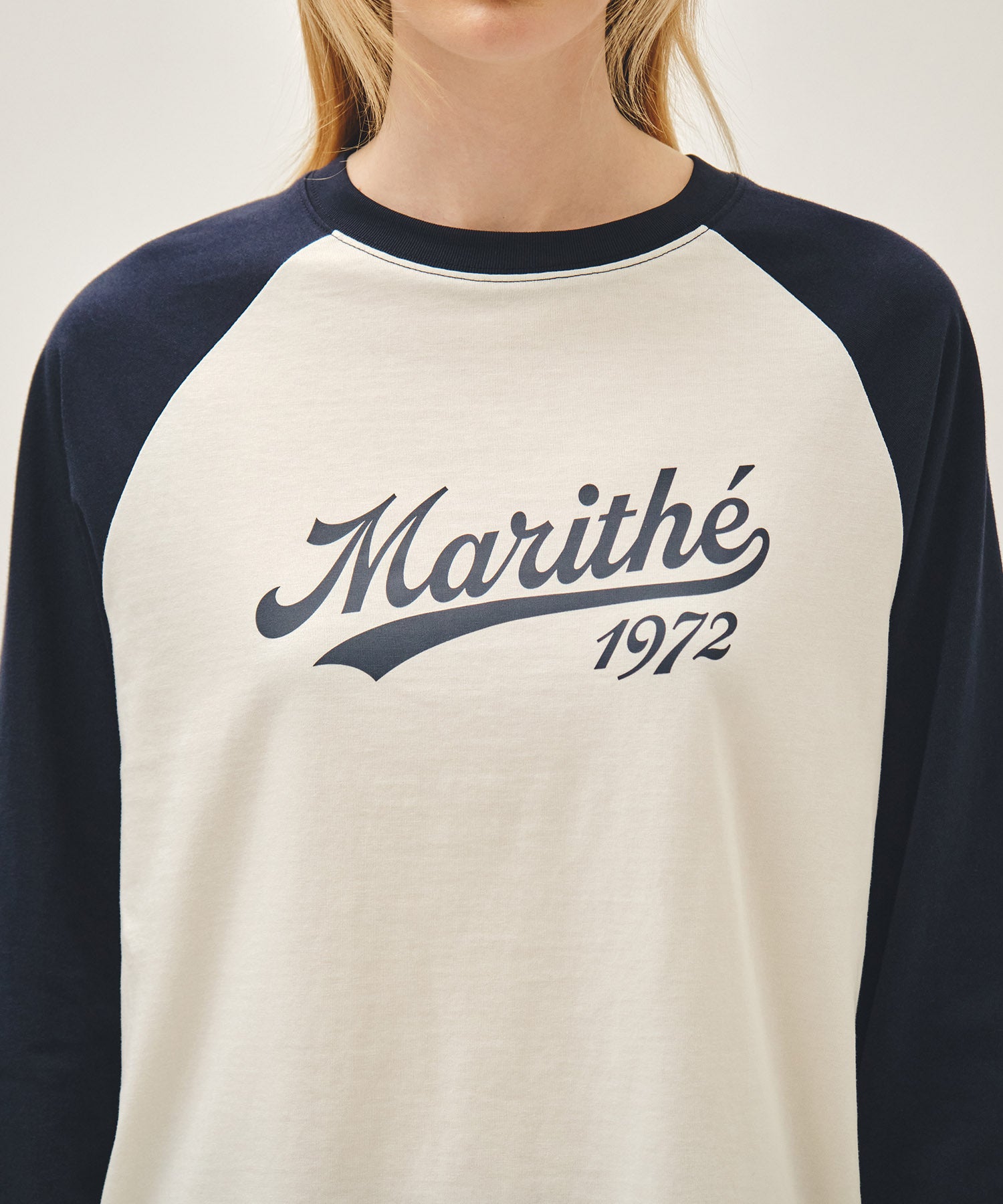 Marithe & Francois Girbaud - Sleeve Contrast Long Sleeve Tee (Navy) product image 4 | TRAB K-Fashion Australia
