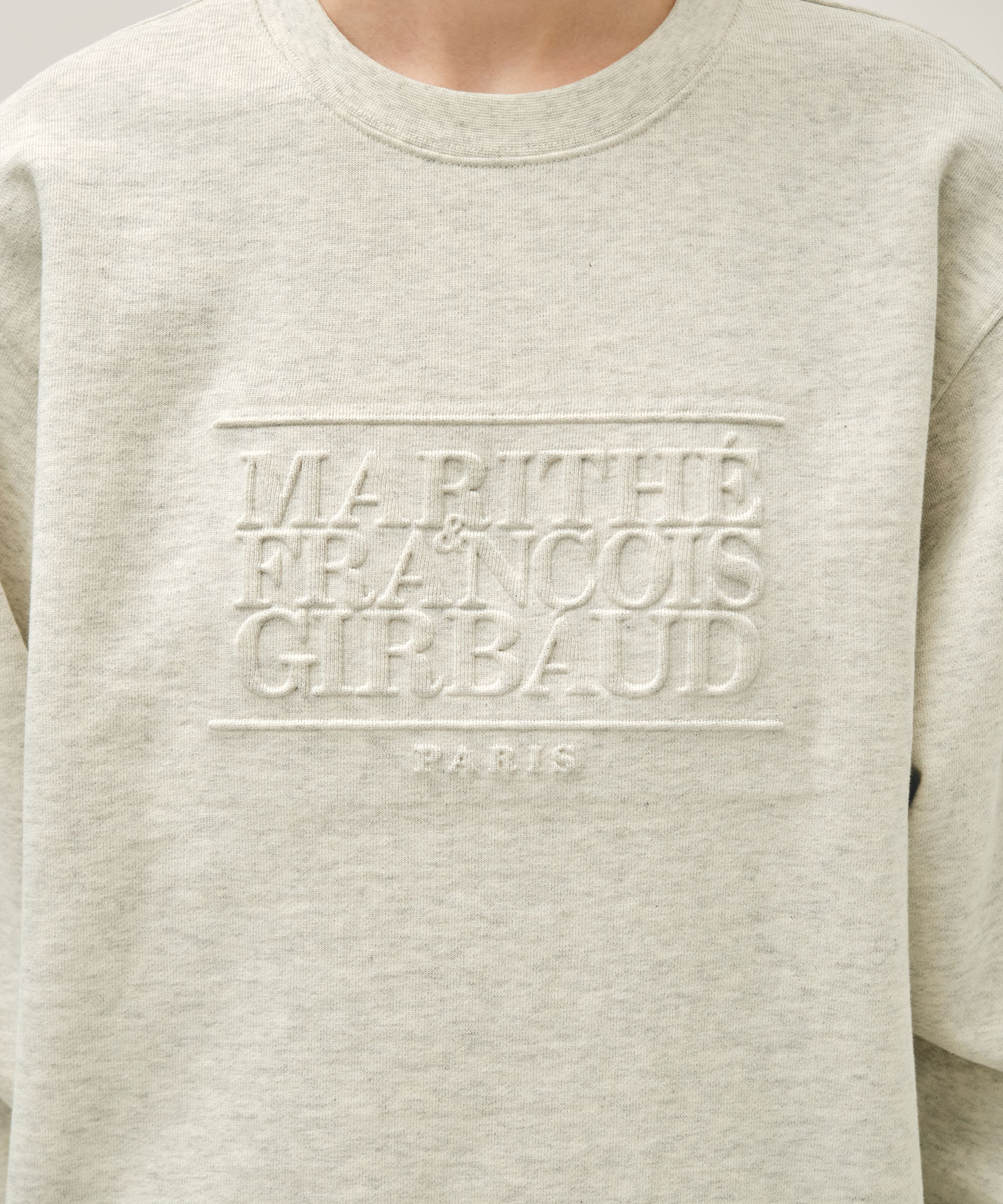 Marithe & Francois Girbaud - Embo Classic Logo Sweatshirt (Oatmeal) product image 4 | TRAB K-Fashion Australia