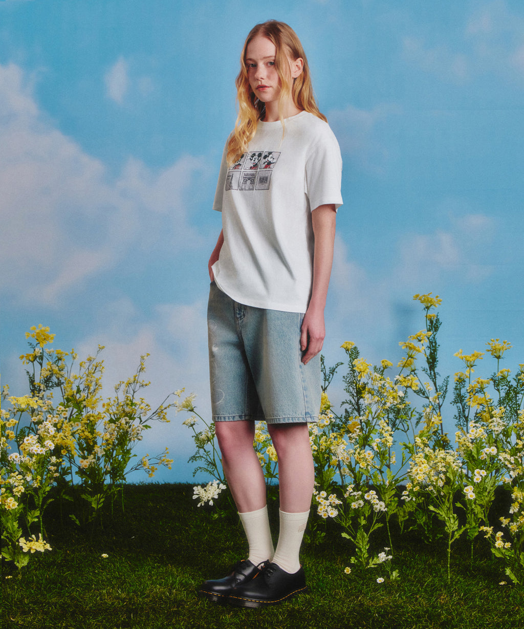 Marithe & Francois Girbaud - Mickey_w Bermuda Denim Pants (Light Blue) product image 4 | TRAB K-Fashion Australia