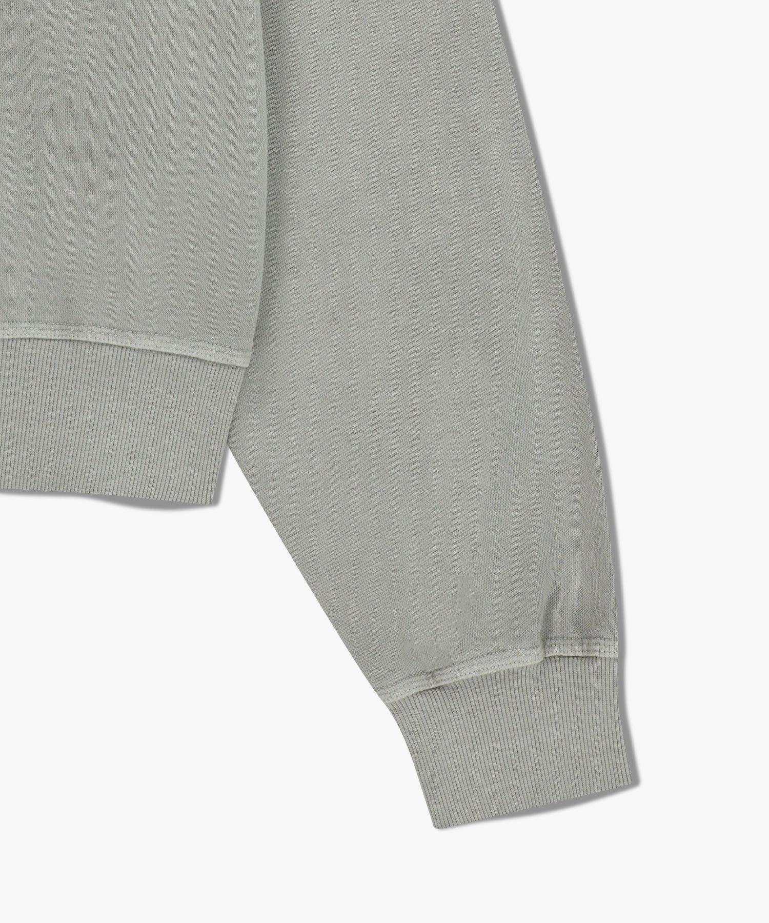 Marithe & Francois Girbaud - Classic Logo Garment Dyed Crop Sweatshirt (Ecru) product image 4 | TRAB K-Fashion Australia