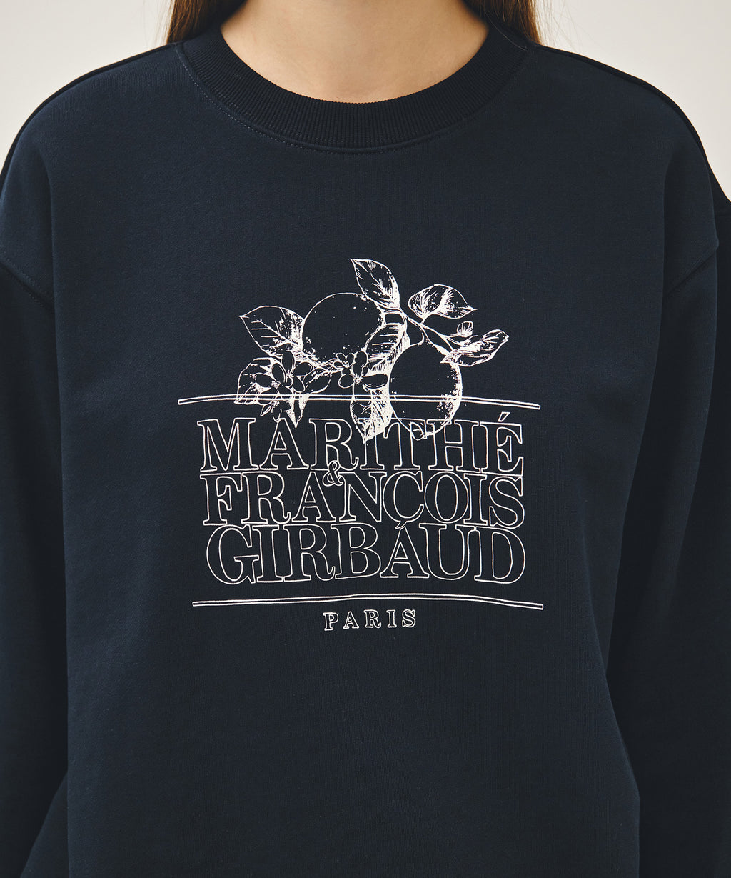 Marithe & Francois Girbaud - Lemon Classic Logo Sweatshirt (Navy) product image 7 | TRAB K-Fashion Australia
