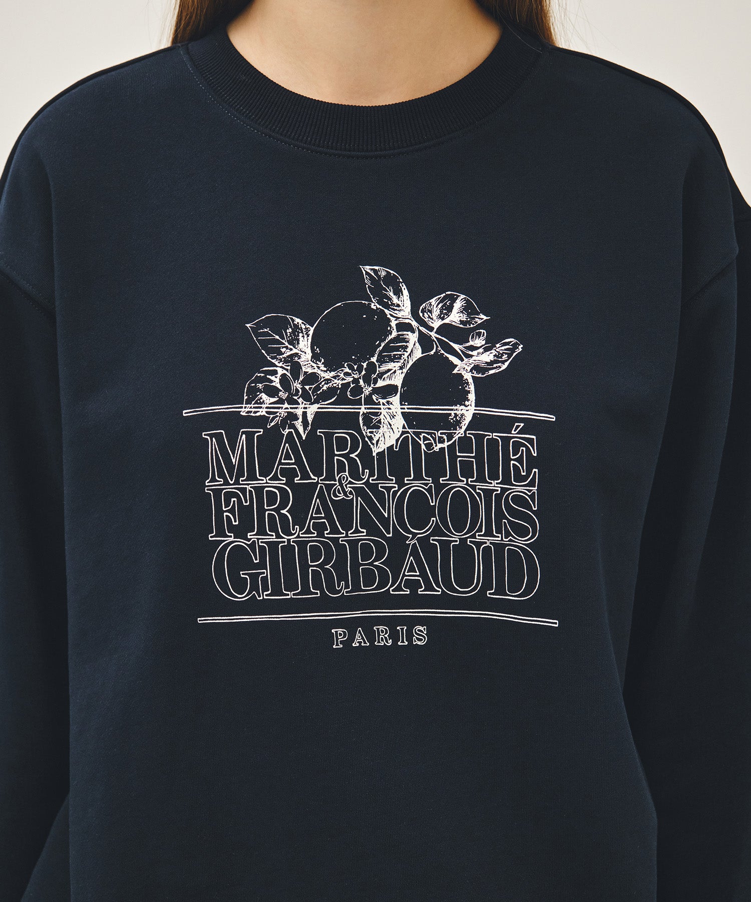 Marithe & Francois Girbaud - Lemon Classic Logo Sweatshirt (Navy) product image 7 | TRAB K-Fashion Australia
