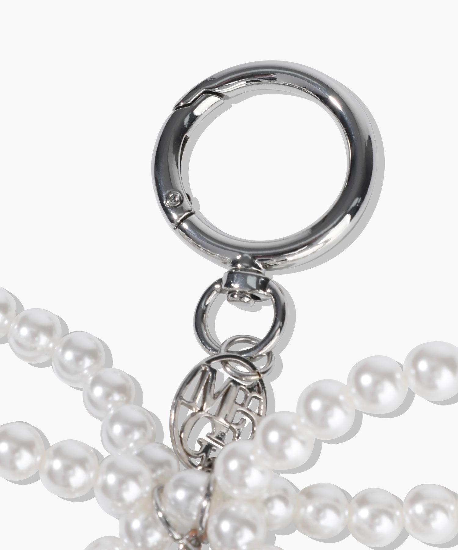 Marithe & Francois Girbaud - Pearl Silver Ball Keyring (Silver) product image 4 | TRAB K-Fashion Australia