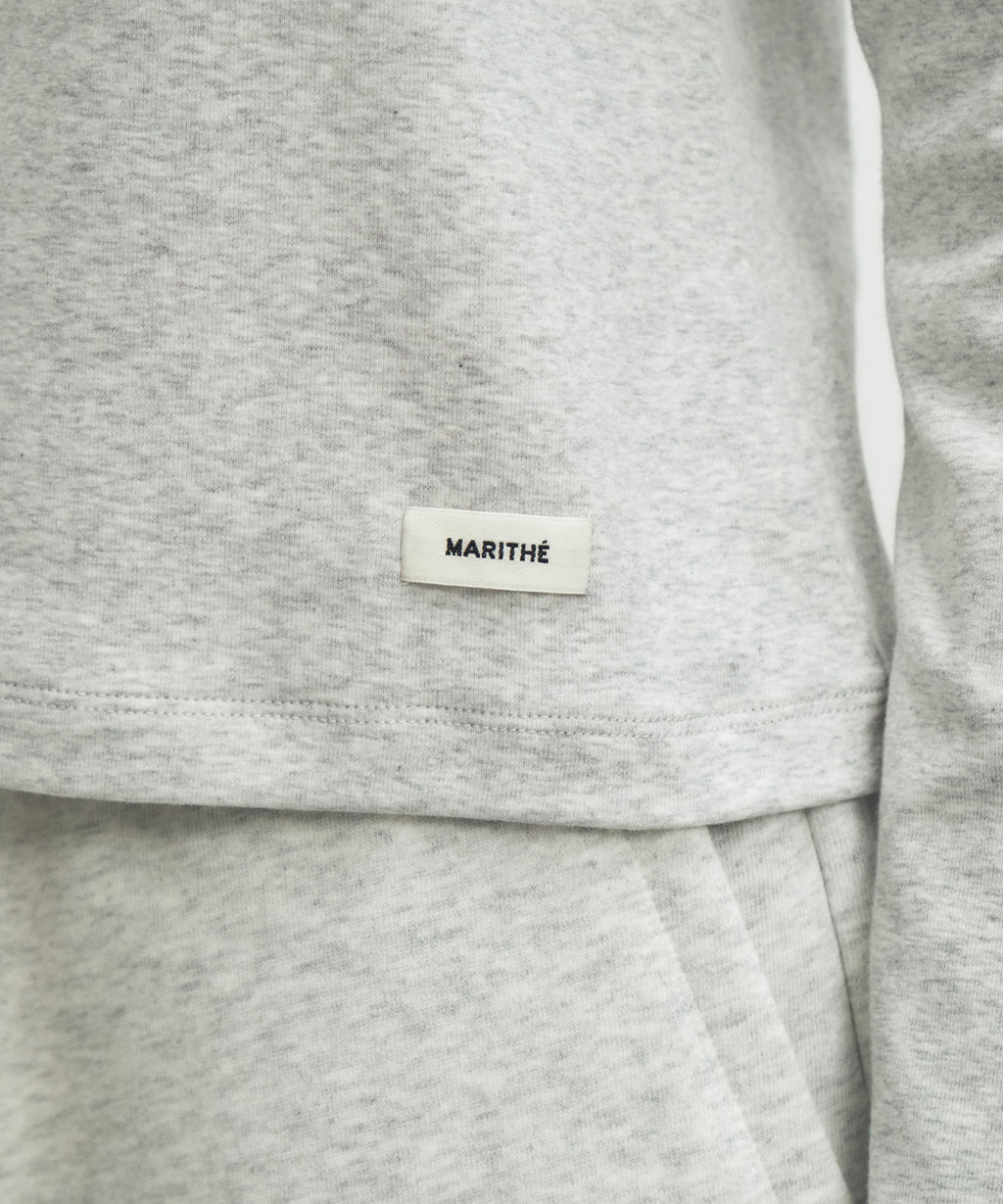 Marithe & Francois Girbaud - Basic Long Sleeve (Light Heather Gray) product image 4 | TRAB K-Fashion Australia