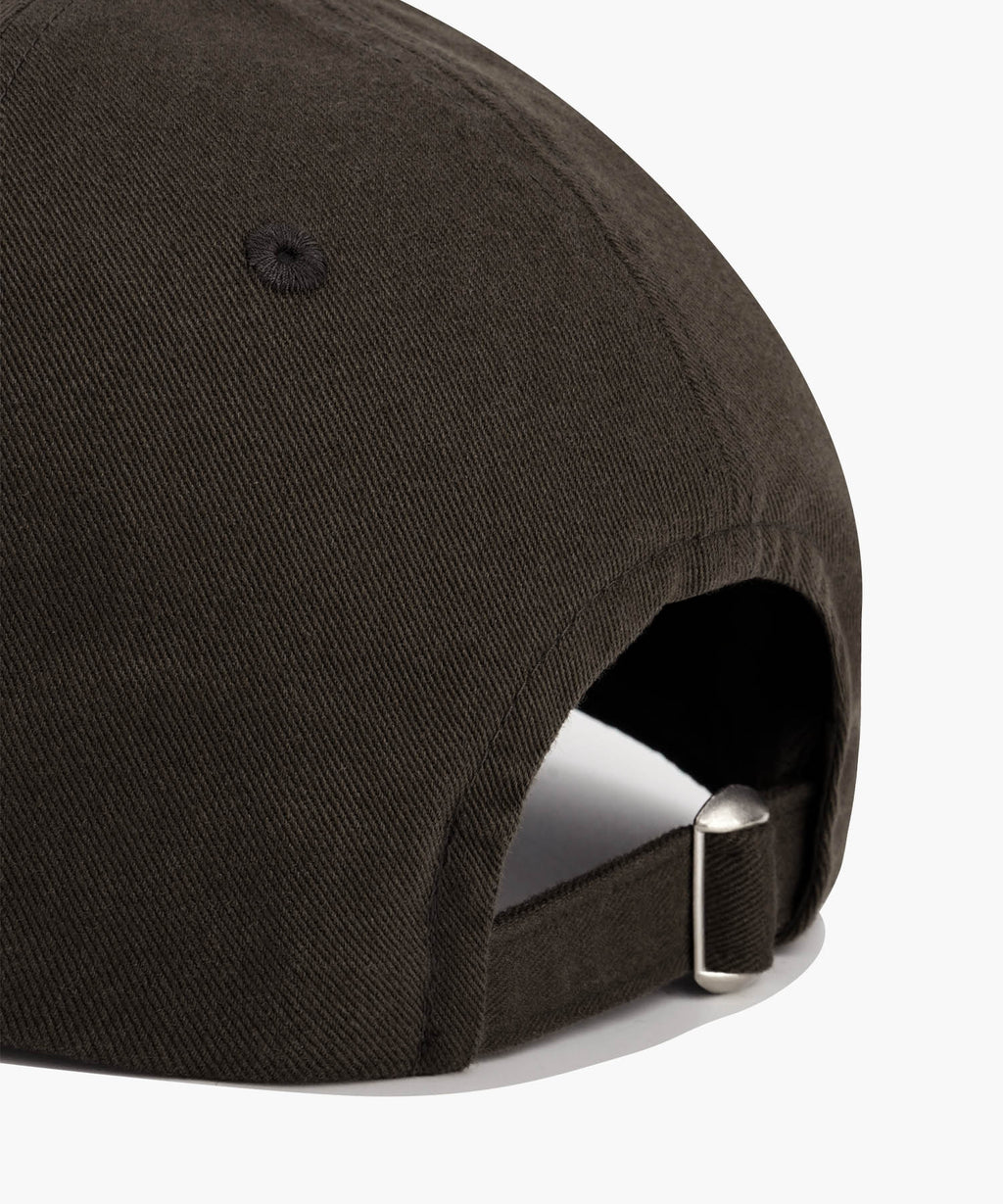 Marithe & Francois Girbaud - Classic Logo Flower Stitched Cap (Dark Brown) product image 4 | TRAB K-Fashion Australia