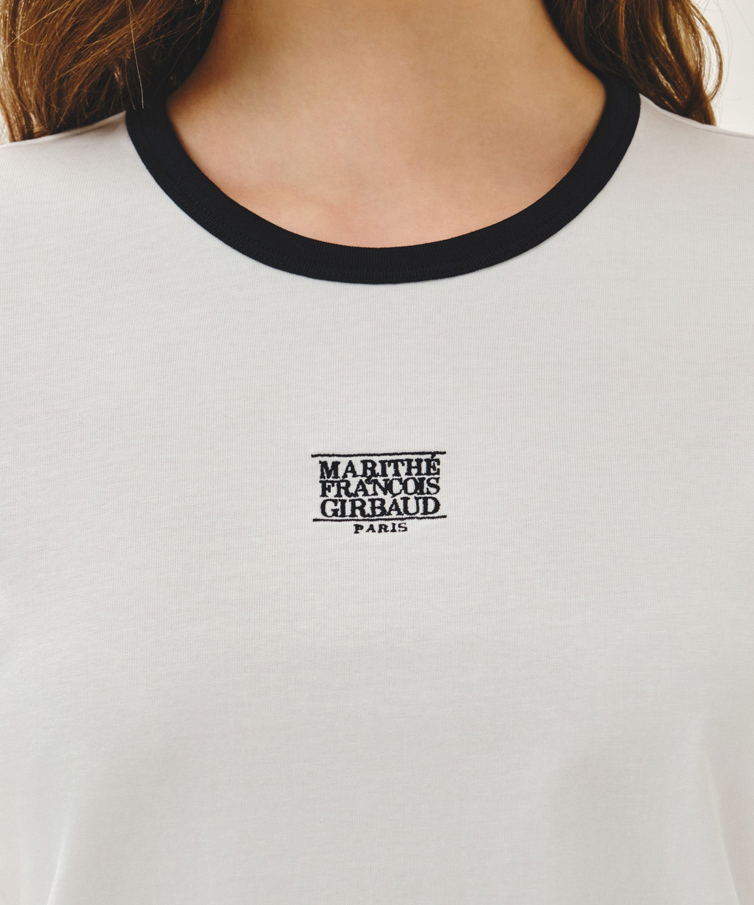 Marithe & Francois Girbaud - Classic Logo Ringer Tee (White) product image 4 | TRAB K-Fashion Australia
