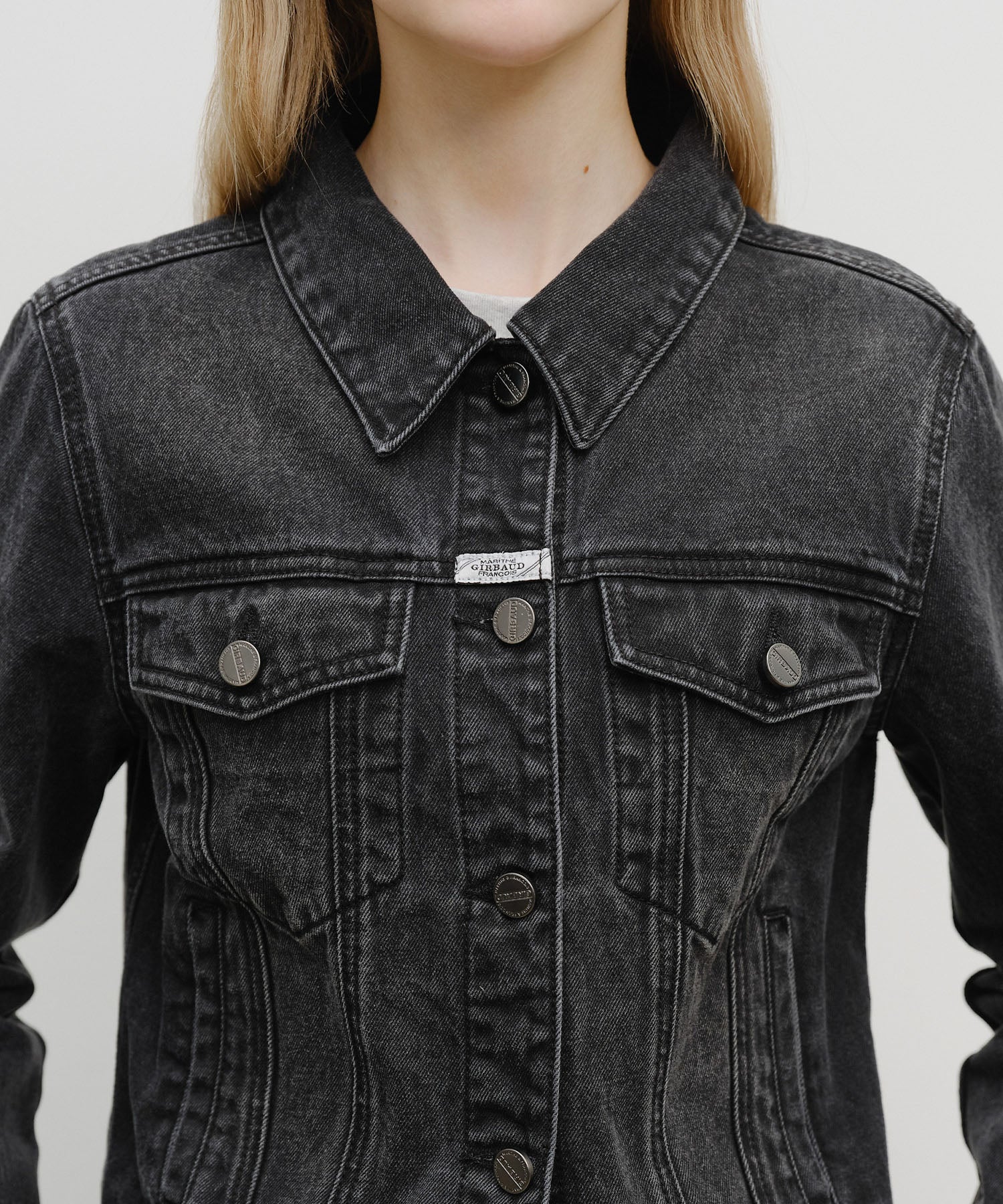 Marithe & Francois Girbaud - Denim Trucker Jacket (Black) product image 4 | TRAB K-Fashion Australia