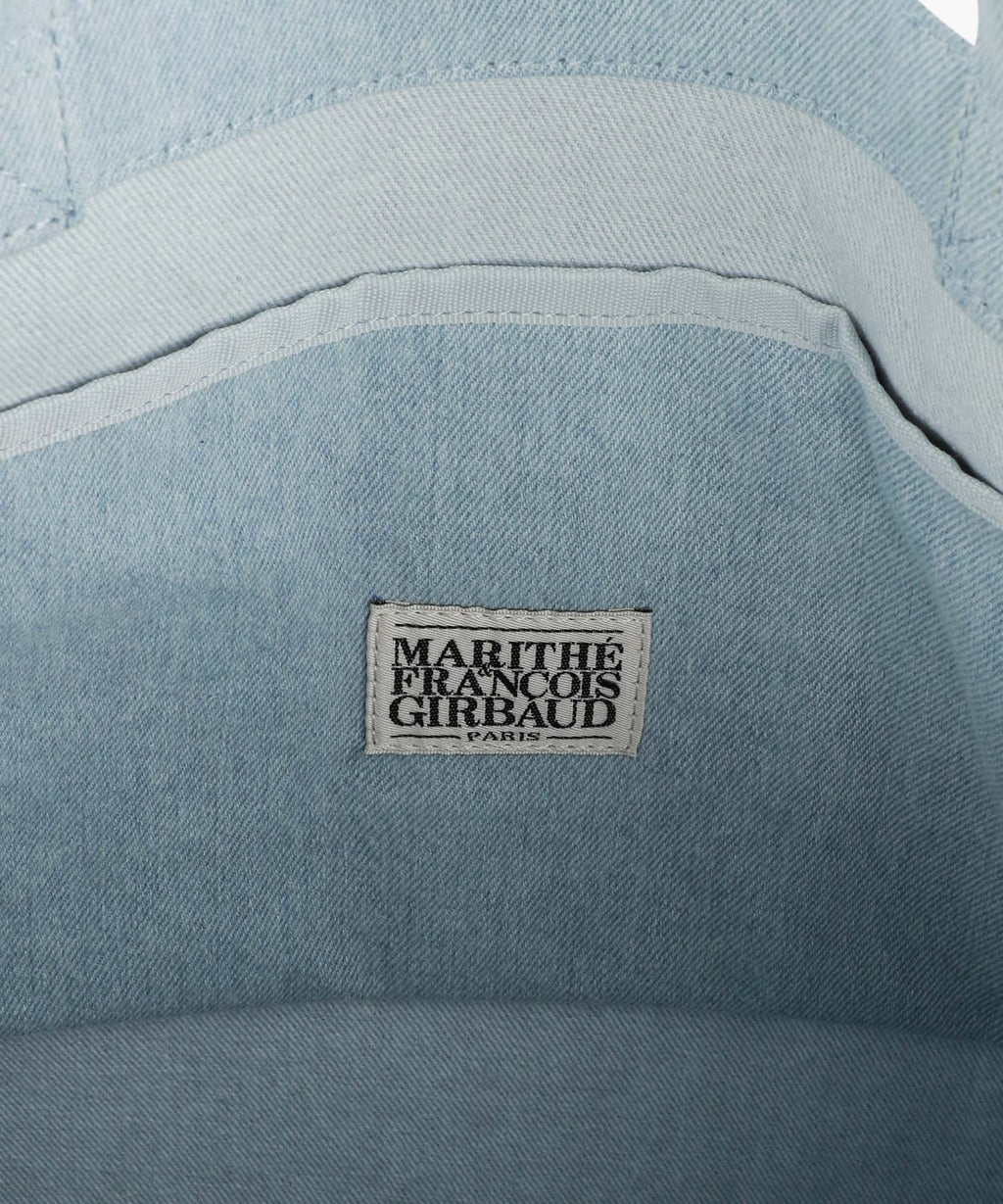 Marithe & Francois Girbaud - Drawing Classic Logo Denim Eco Bag (Light Blue) product image 4 | TRAB K-Fashion Australia