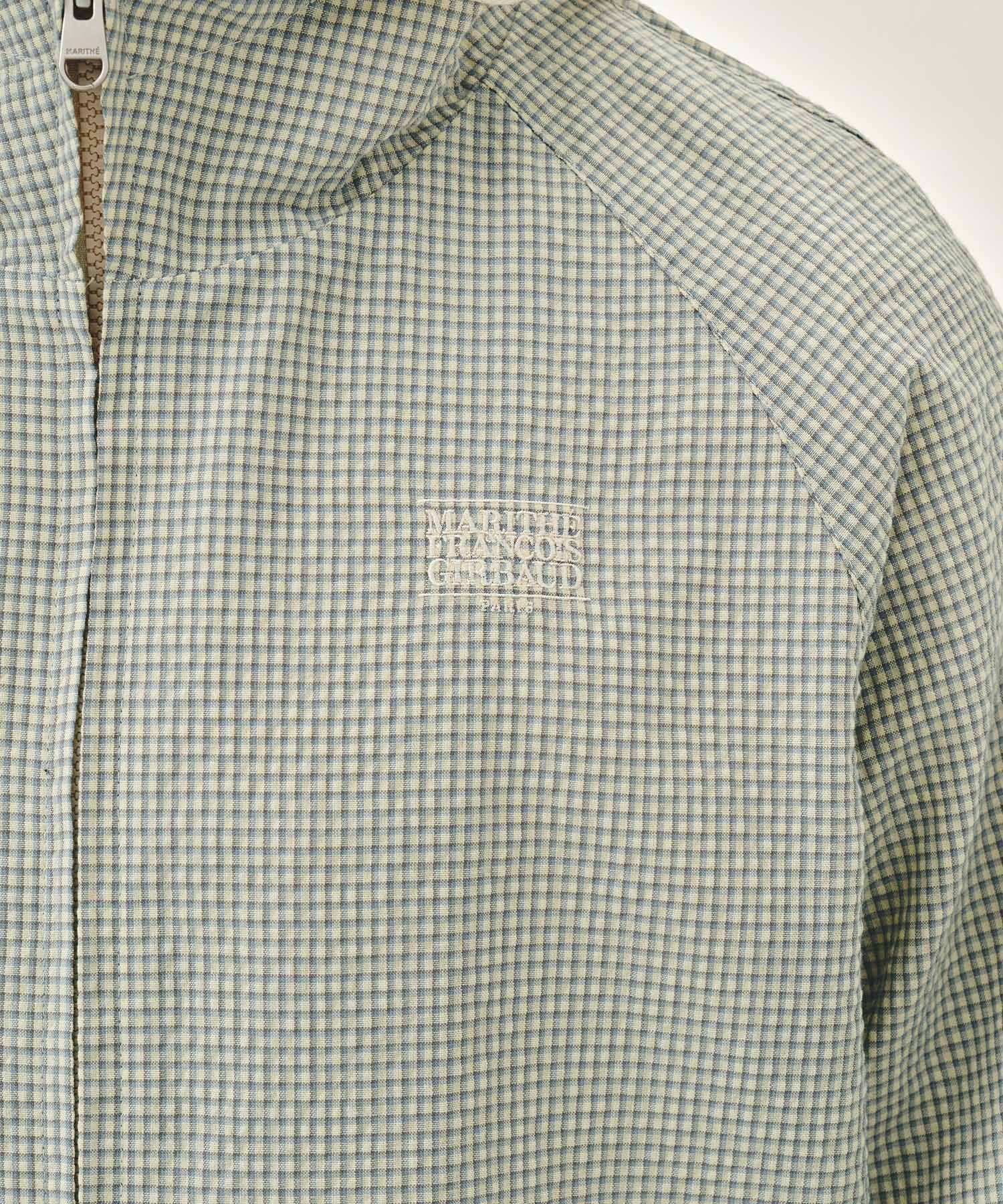 Marithe & Francois Girbaud - Classic Logo Hooded Pattern Jacket (Check) product image 4 | TRAB K-Fashion Australia