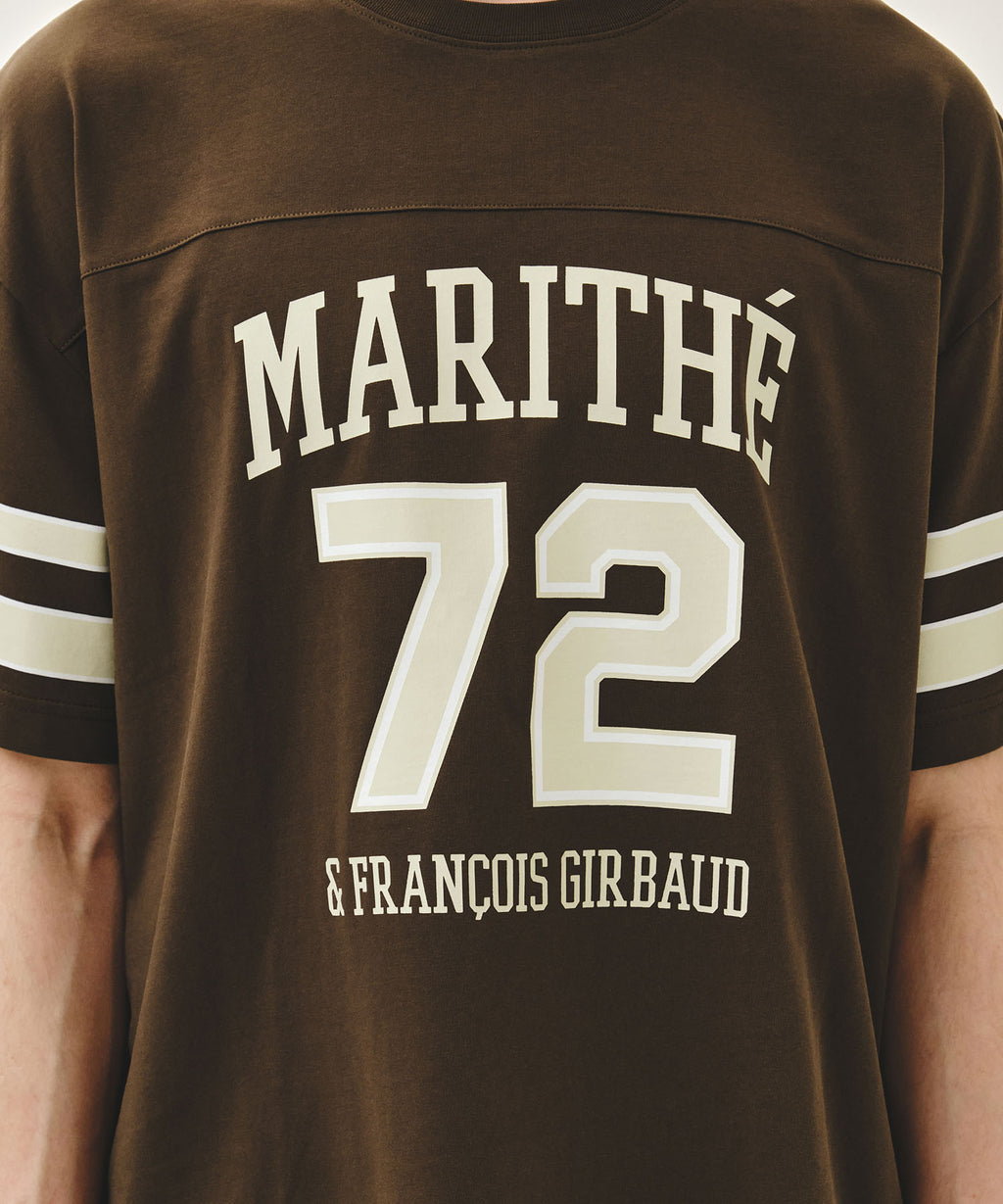 Marithe & Francois Girbaud - Aerocool Football Oversized Tee (Brown) product image 4 | TRAB K-Fashion Australia
