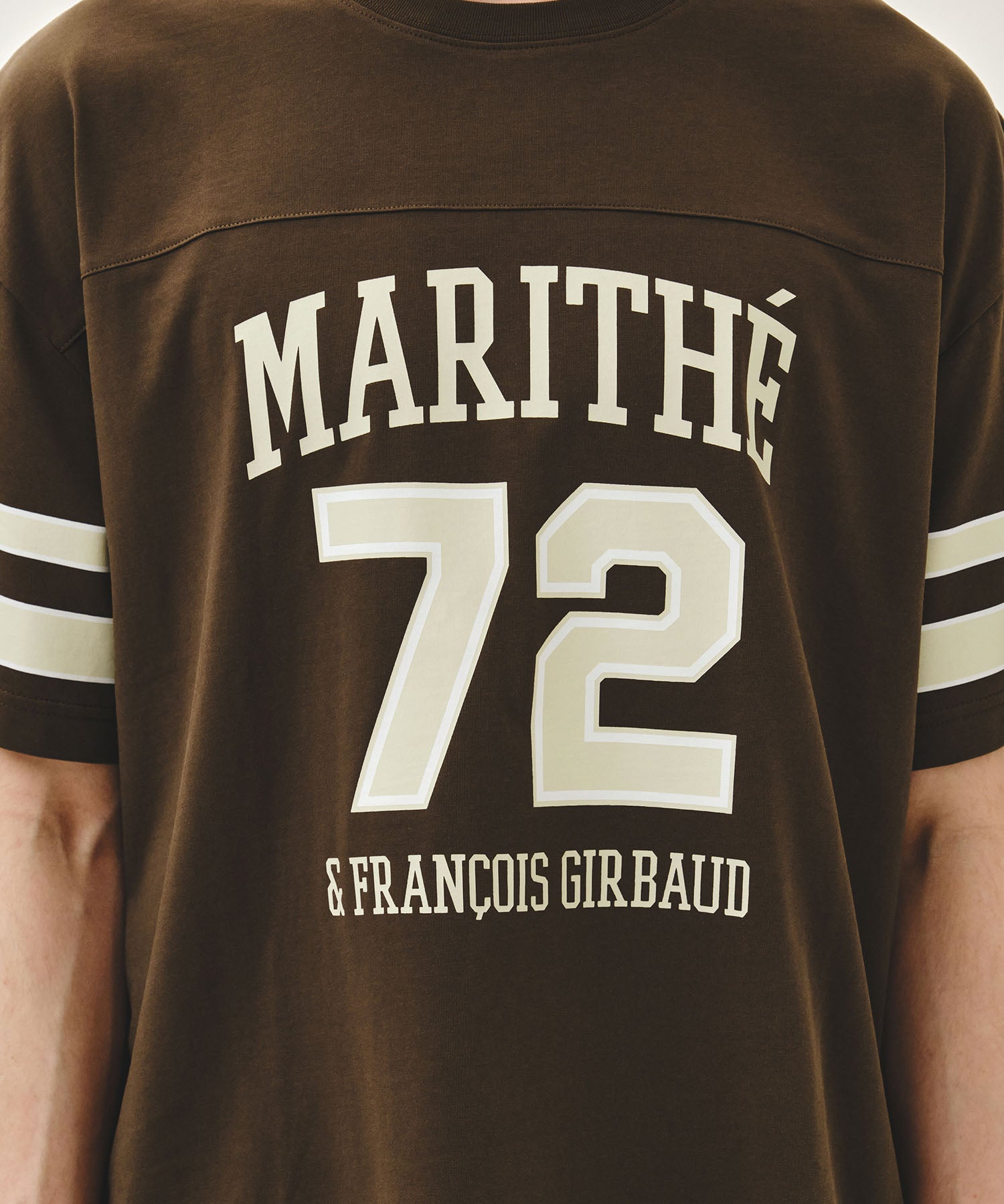 Marithe & Francois Girbaud - Aerocool Football Oversized Tee (Brown) product image 4 | TRAB K-Fashion Australia