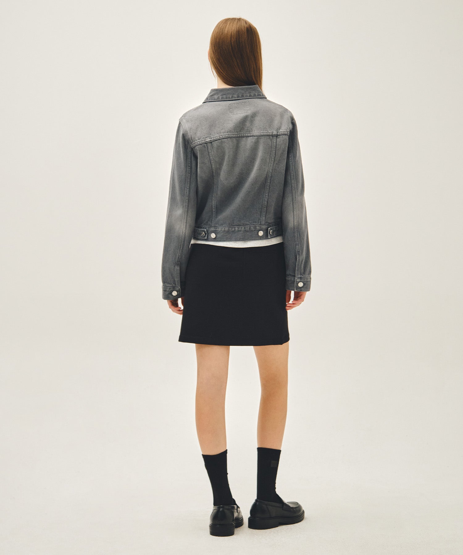 Marithe & Francois Girbaud - Vintage Classic Logo Sweat Mini Skirt (Black) product image 7 | TRAB K-Fashion Australia