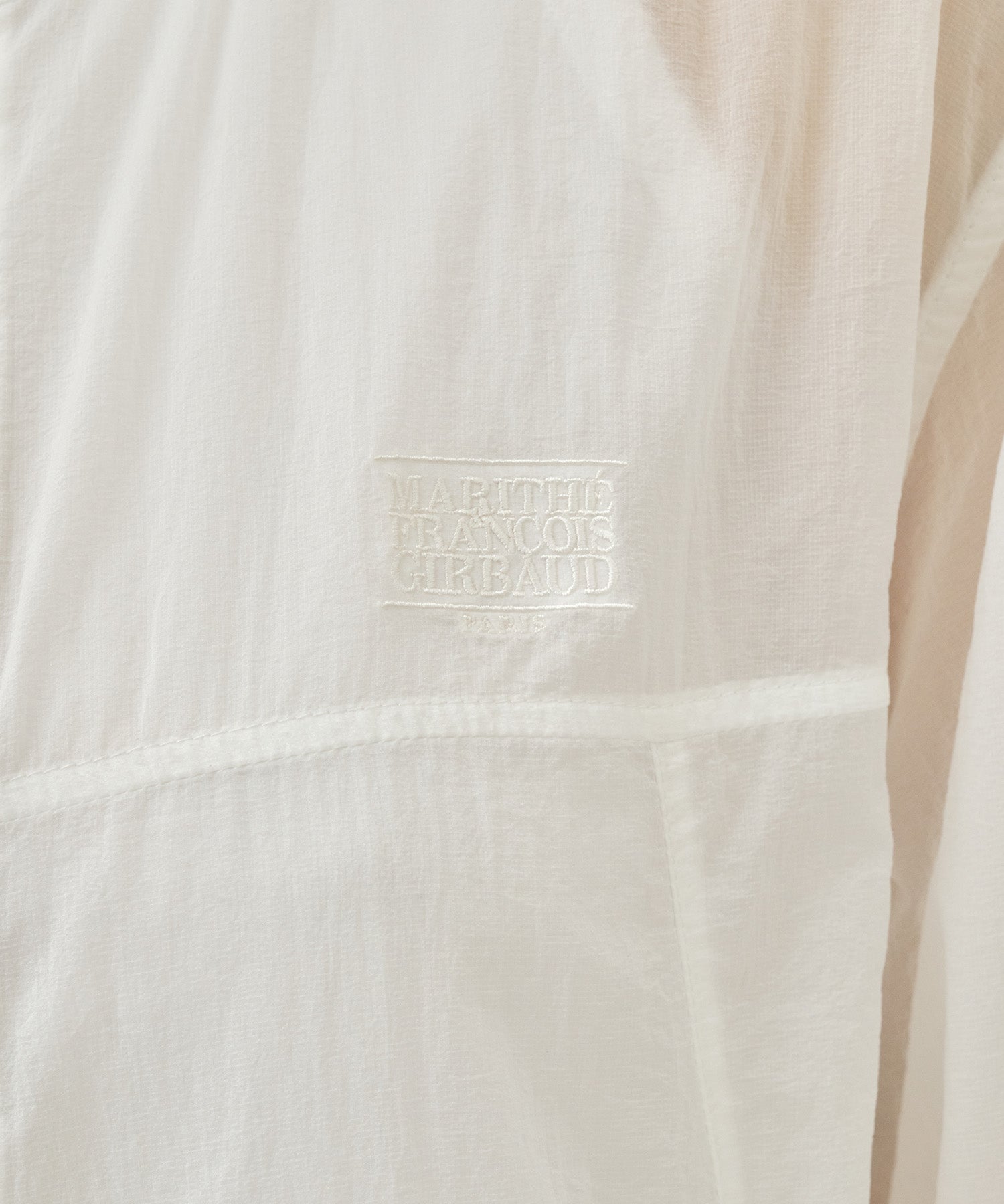 Marithe & Francois Girbaud - Hooded Packable Nylon Jacket (White) product image 4 | TRAB K-Fashion Australia