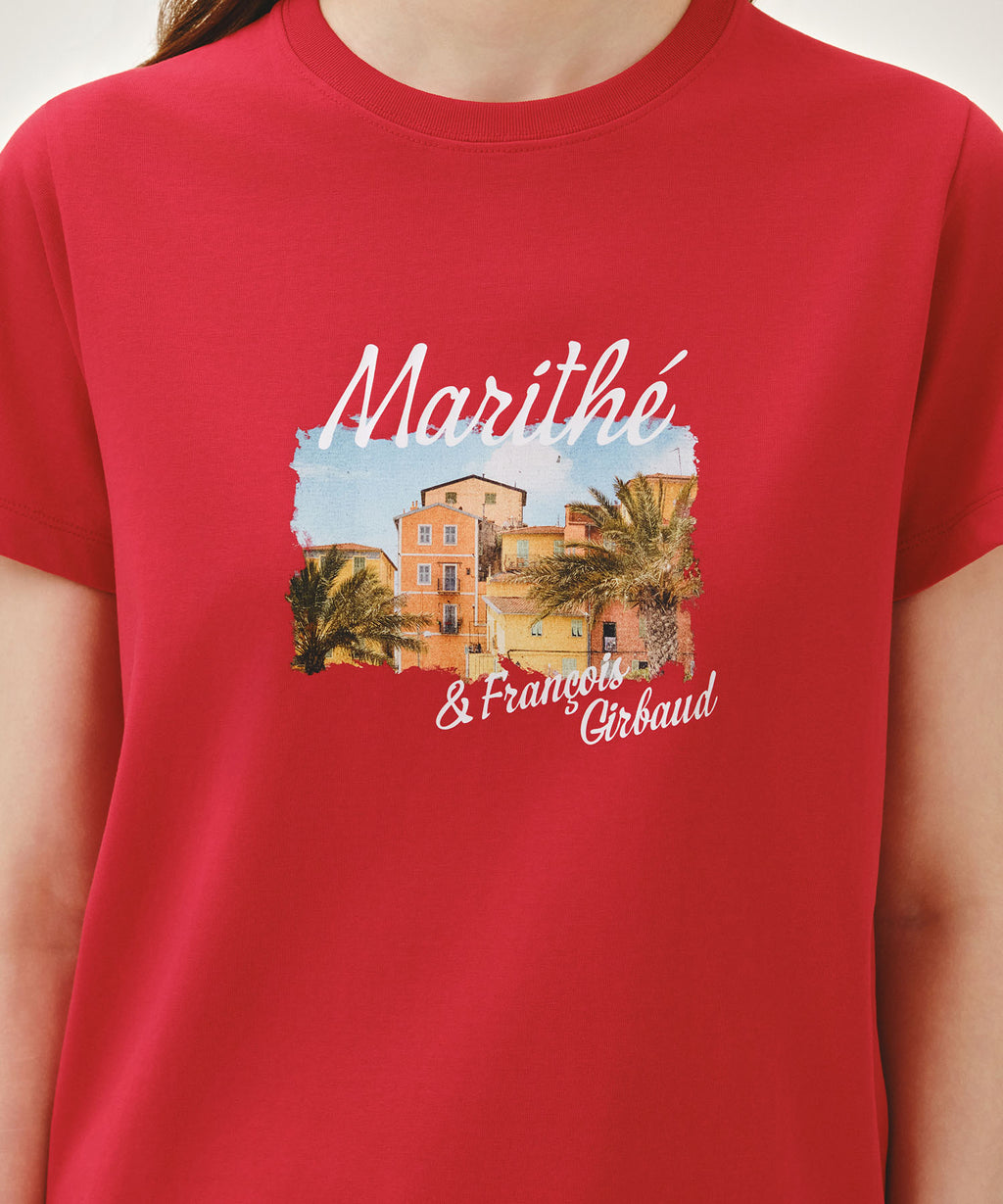 Marithe & Francois Girbaud - Aerocool Resort Graphic Tee (Red) product image 4 | TRAB K-Fashion Australia