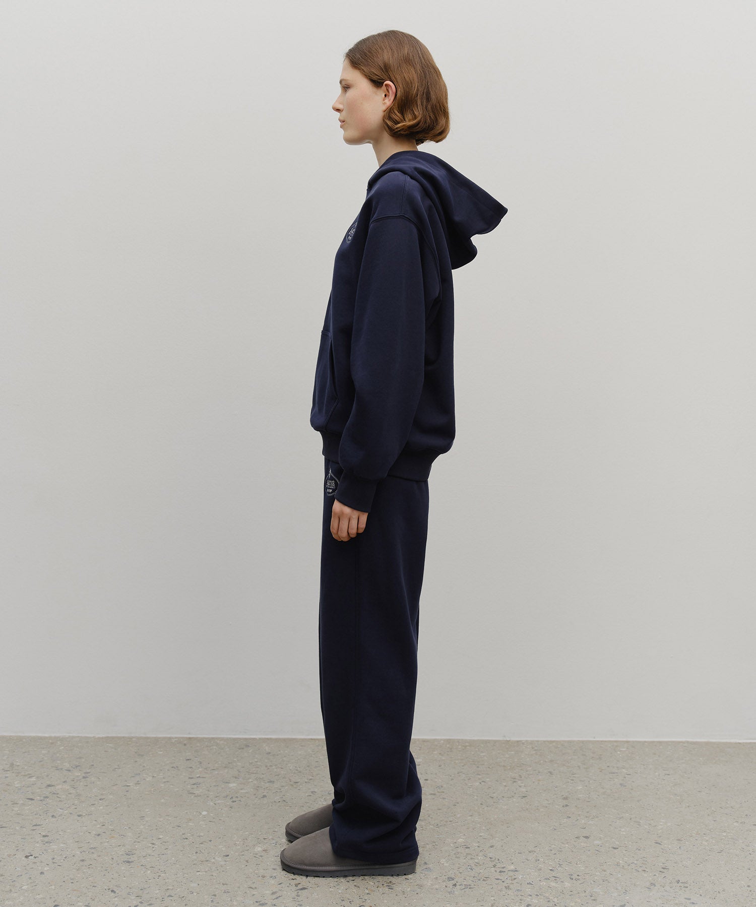 Marithe & Francois Girbaud - Crown Crest Symbol Sweat Pants (brushed) (Navy) product image 4 | TRAB K-Fashion Australia