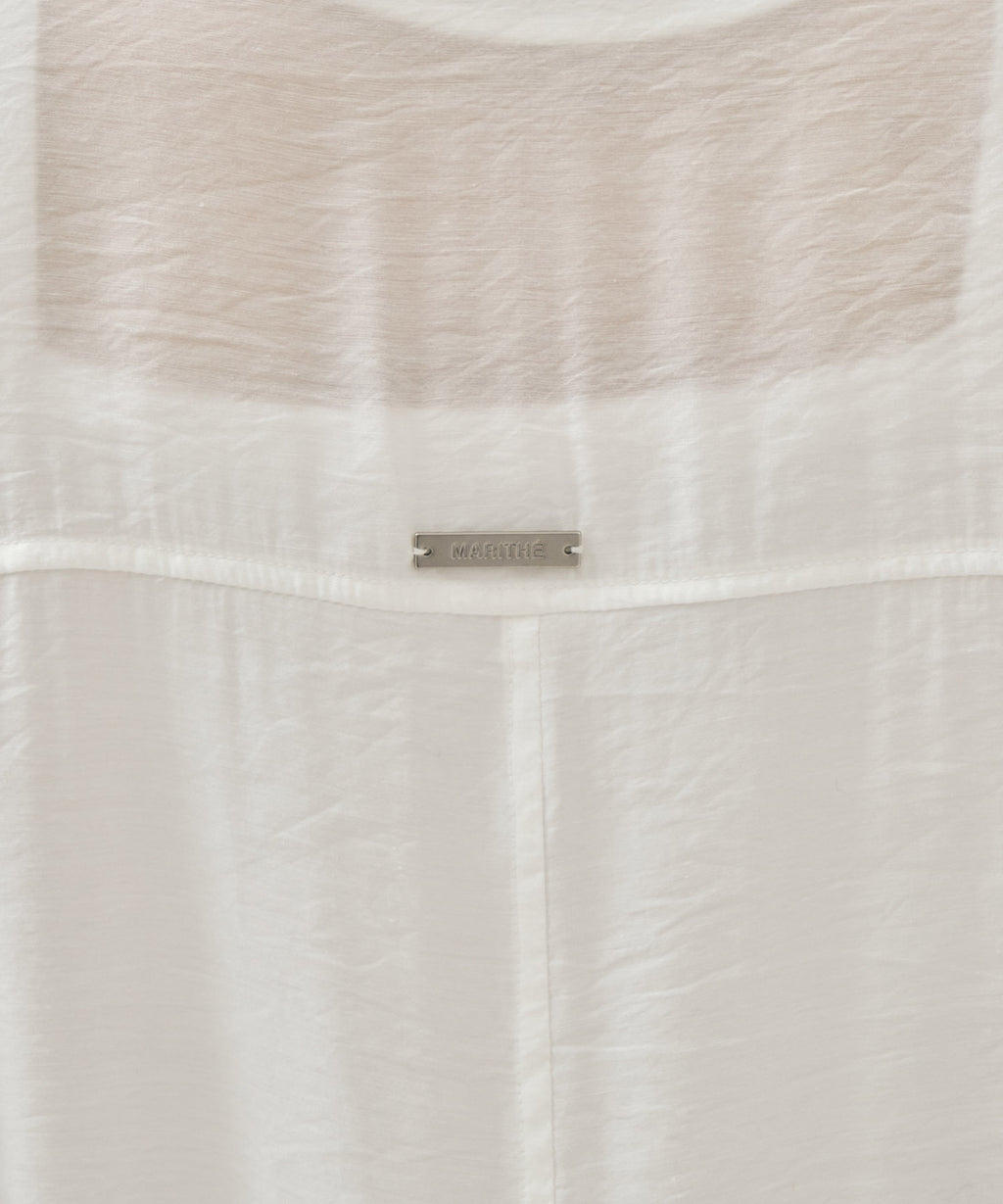 Marithe & Francois Girbaud - Crop Sheer Jacket (White) product image 4 | TRAB K-Fashion Australia