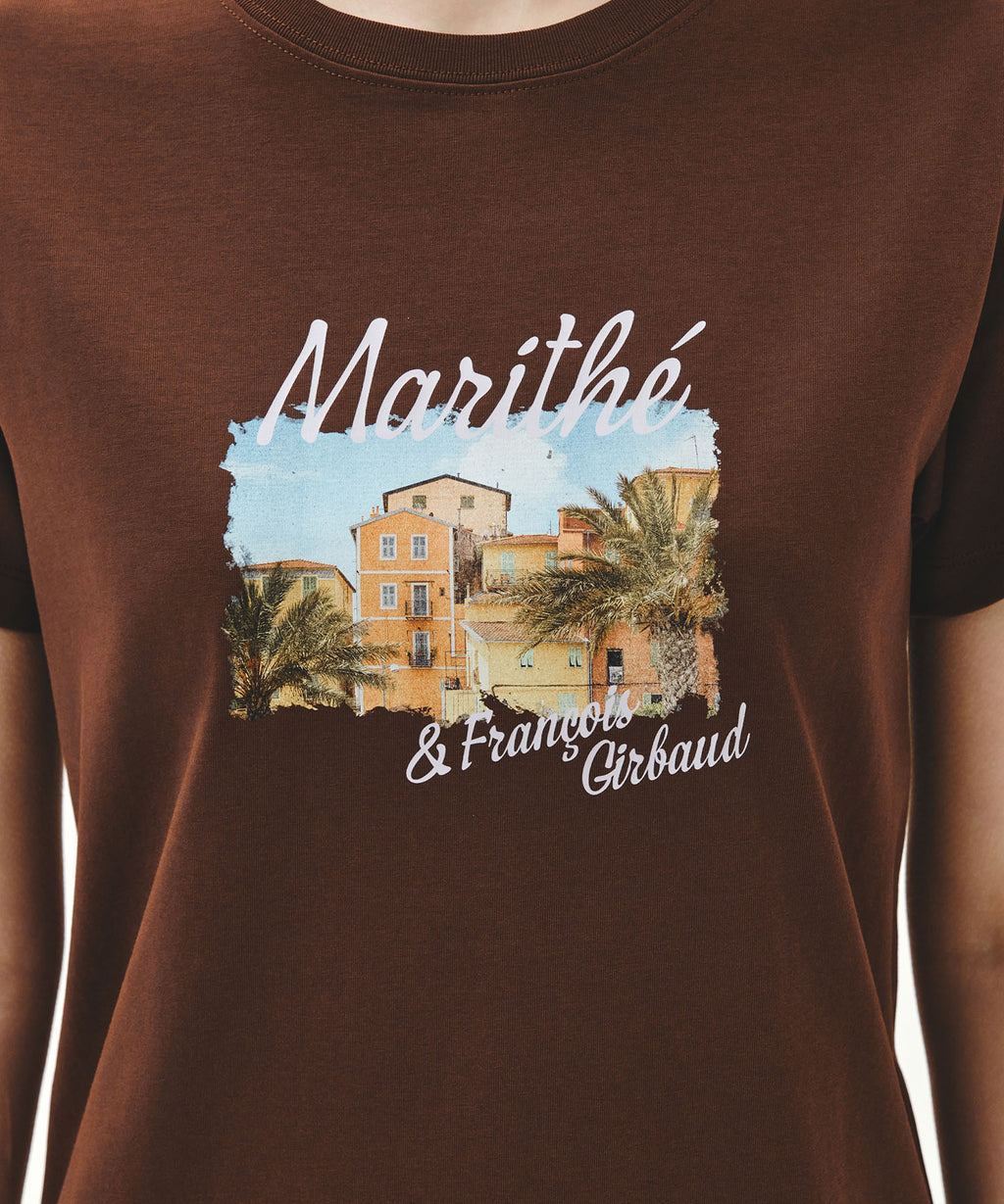 Marithe & Francois Girbaud - Aerocool Resort Graphic Tee (Brown) product image 4 | TRAB K-Fashion Australia