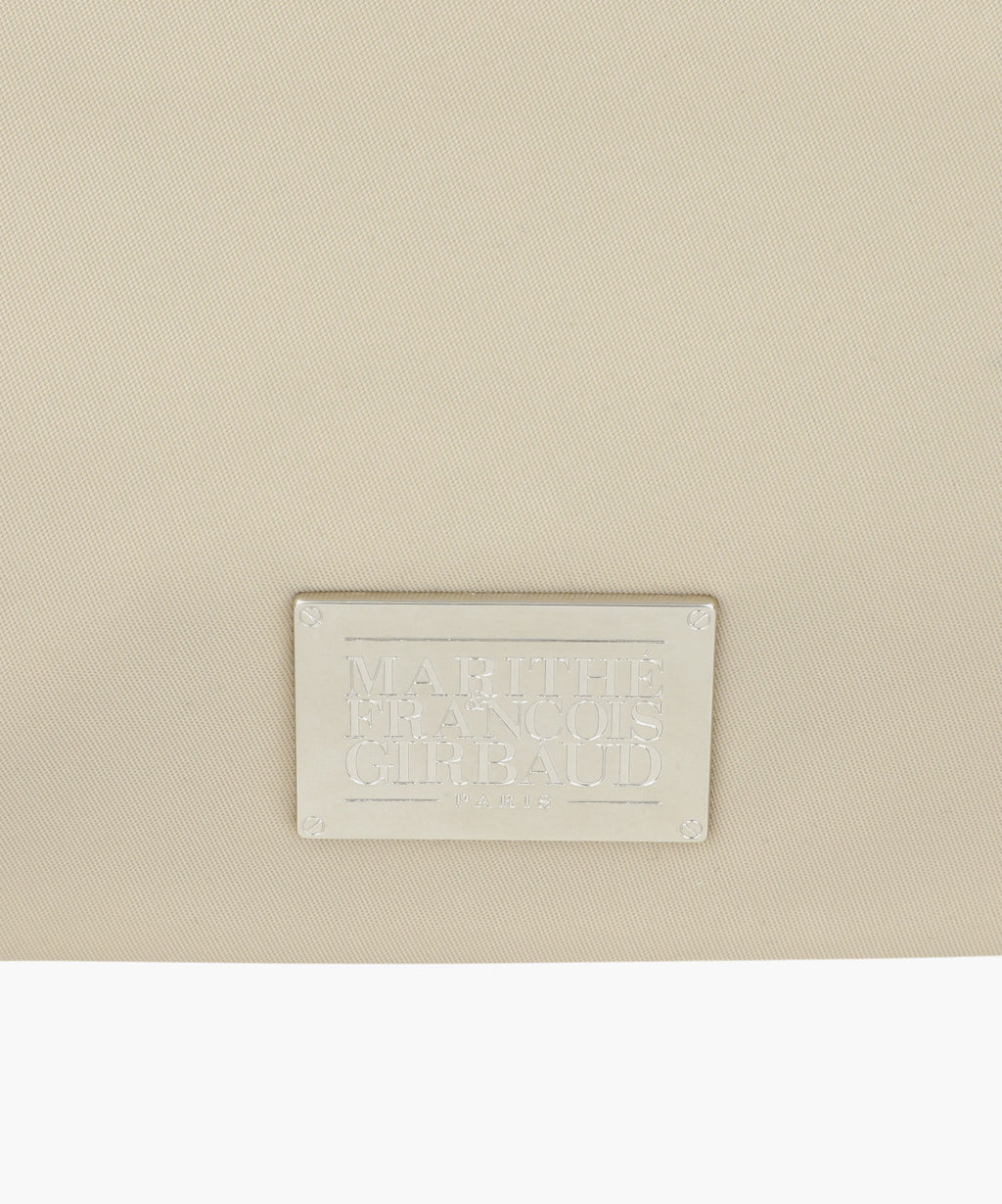 Marithe & Francois Girbaud - Classic Logo Nylon Box Bag (Beige) product image 4 | TRAB K-Fashion Australia