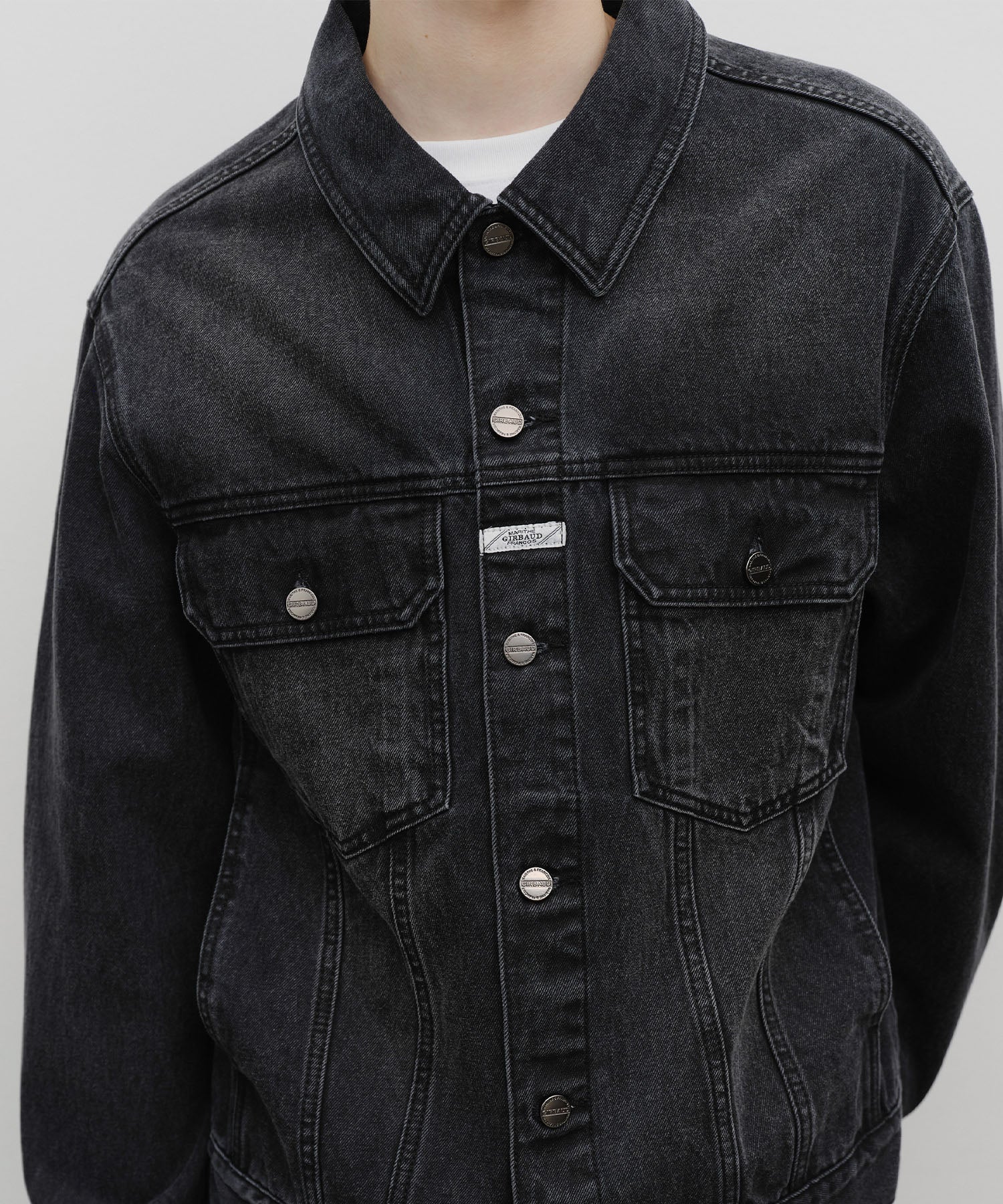 Marithe & Francois Girbaud - Denim Trucker Jacket (Black) product image 4 | TRAB K-Fashion Australia