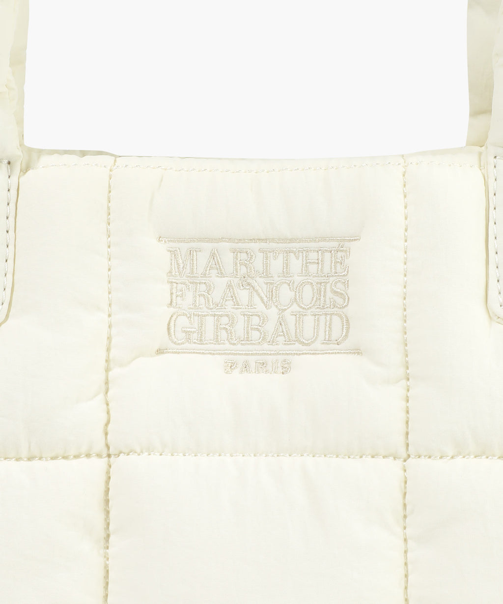 Marithe & Francois Girbaud - Classic Logo Padding Tote Bag (Ivory) product image 4 | TRAB K-Fashion Australia