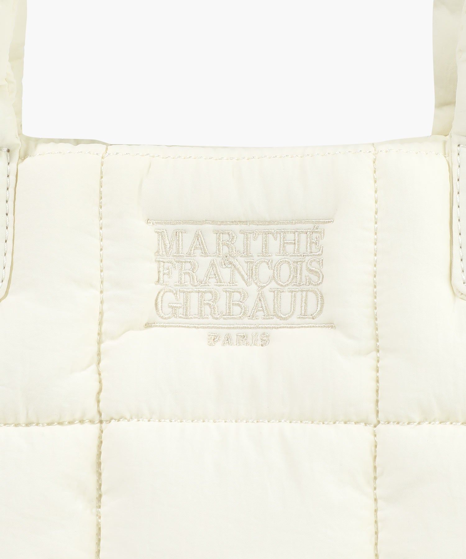 Marithe & Francois Girbaud - Classic Logo Padding Tote Bag (Ivory) product image 4 | TRAB K-Fashion Australia