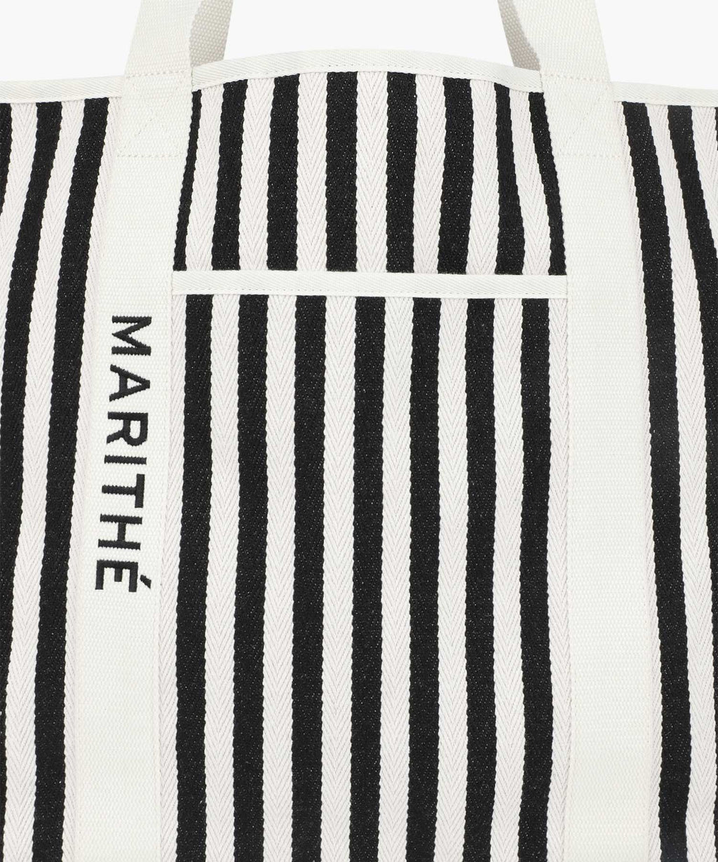 Marithe & Francois Girbaud - Regular Logo Big Cotton Bag (Stripe) product image 4 | TRAB K-Fashion Australia