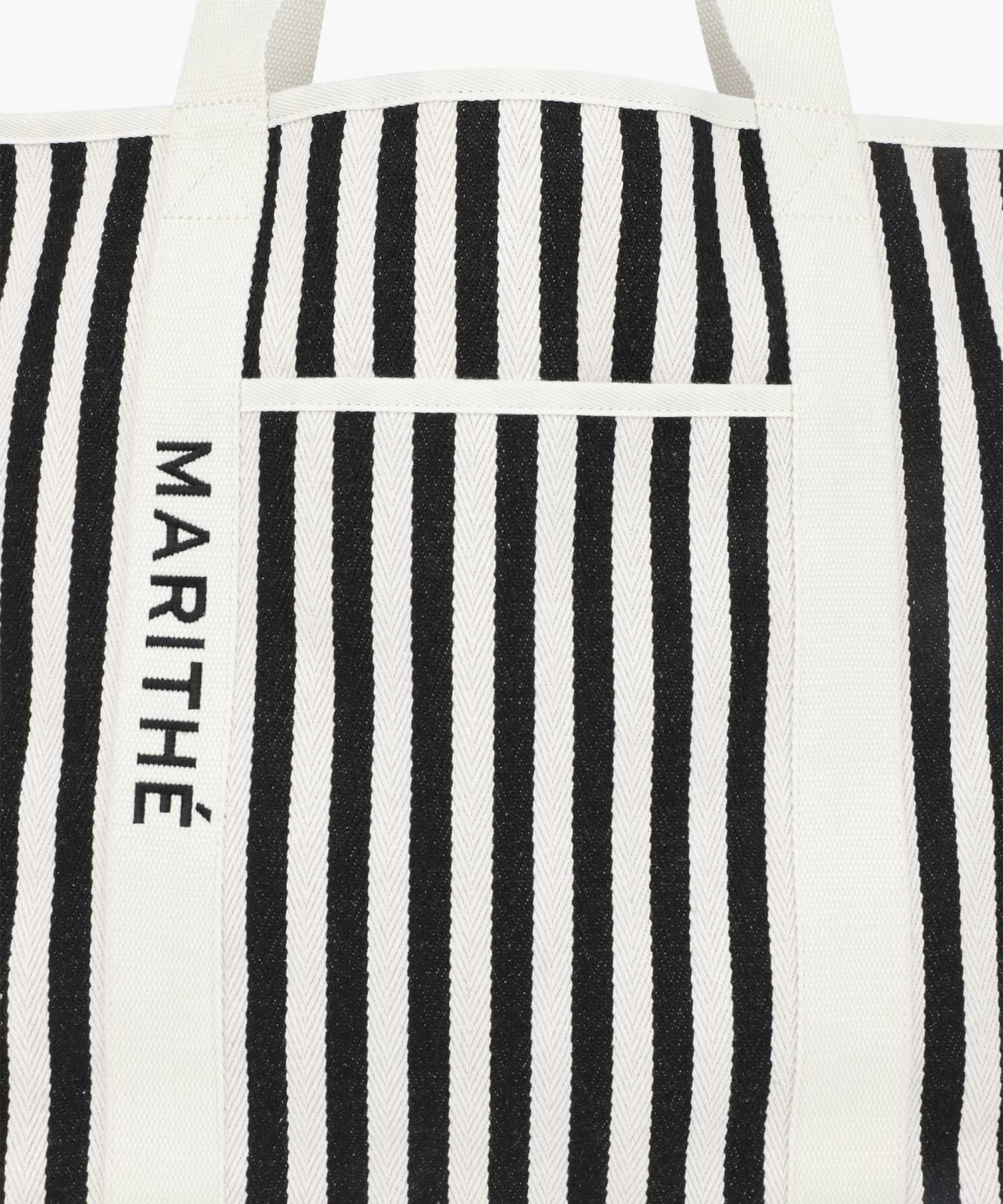 Marithe & Francois Girbaud - Regular Logo Big Cotton Bag (Stripe) product image 4 | TRAB K-Fashion Australia