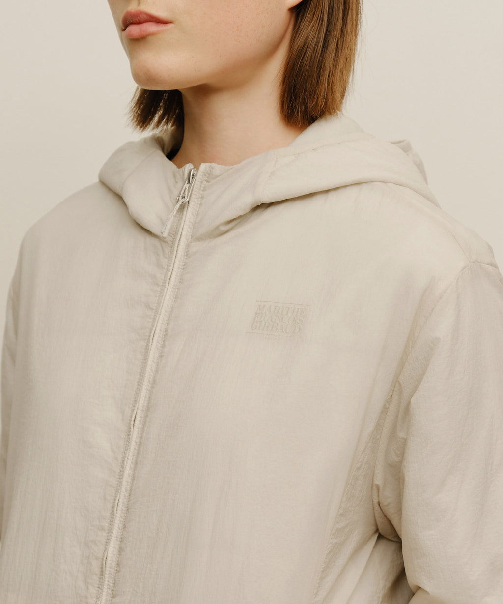 Marithe & Francois Girbaud - Marithe Sport Hooded Padded Jacket (Light Beige) product image 4 | TRAB K-Fashion Australia