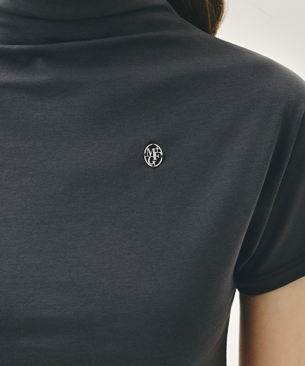 Marithe & Francois Girbaud - Half Neck Tee (Charcoal) product image 4 | TRAB K-Fashion Australia
