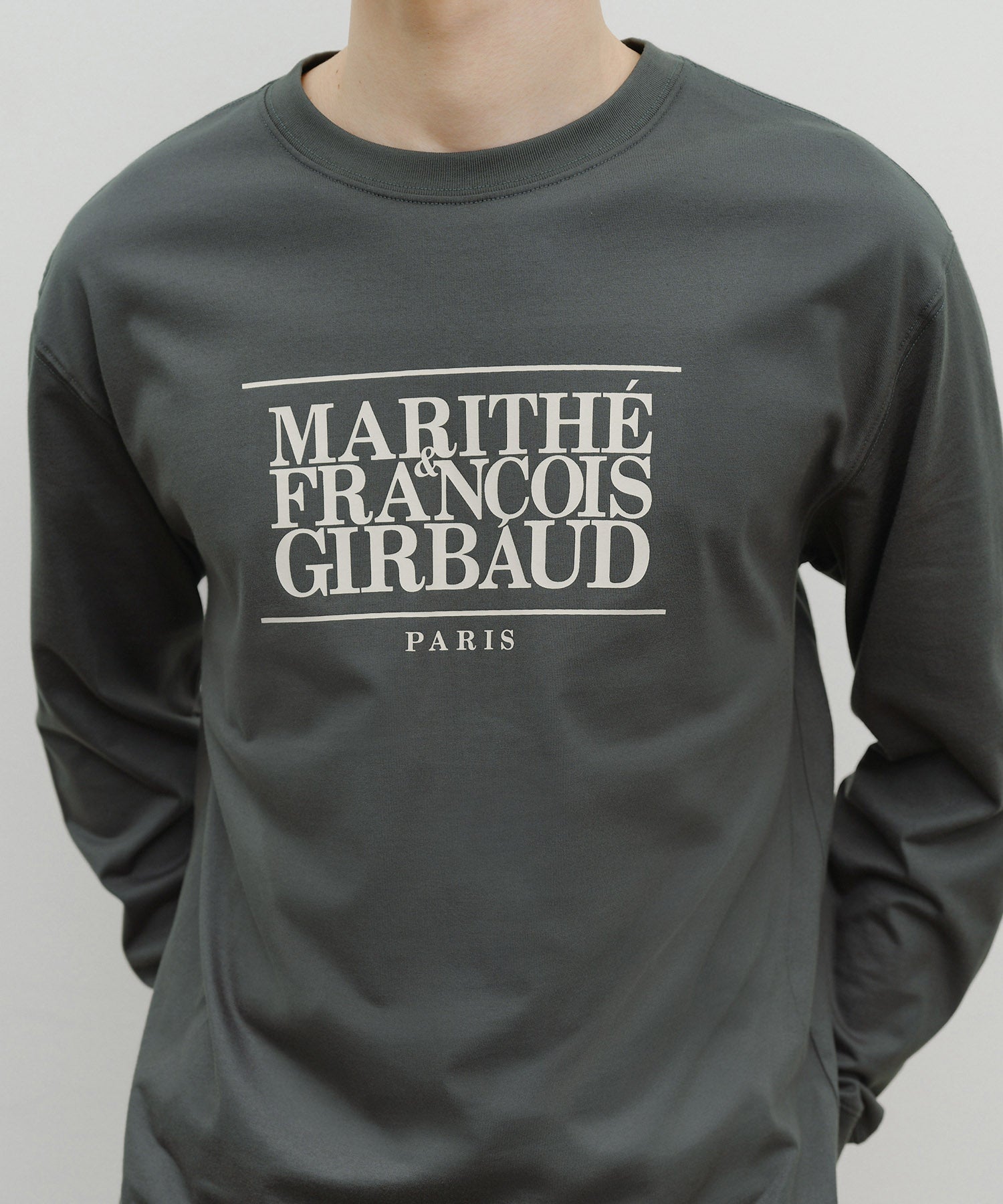 Marithe & Francois Girbaud - Classic Logo Long Sleeve (Charcoal) product image 4 | TRAB K-Fashion Australia