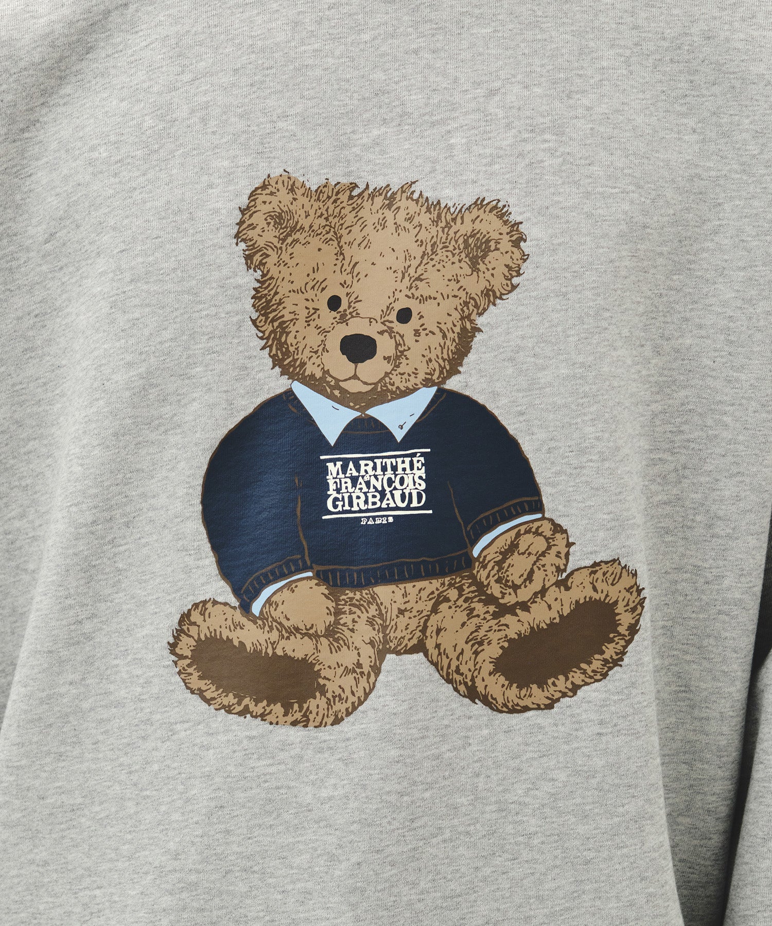 Marithe & Francois Girbaud - Doodle Bear Sweatshirt (Heather Gray) product image 4 | TRAB K-Fashion Australia