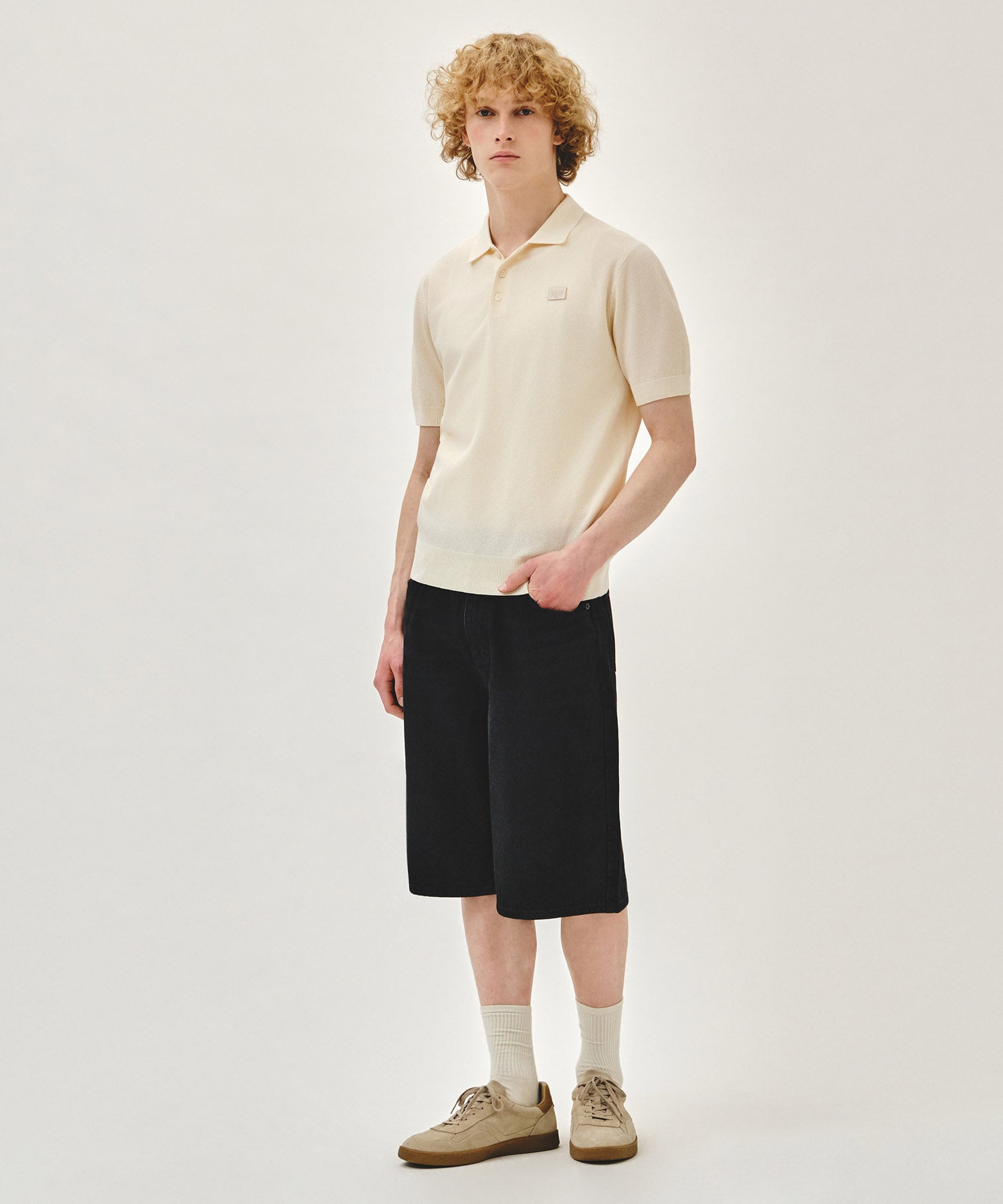 Marithe & Francois Girbaud - Bermuda Denim Pants (Black) product image 4 | TRAB K-Fashion Australia