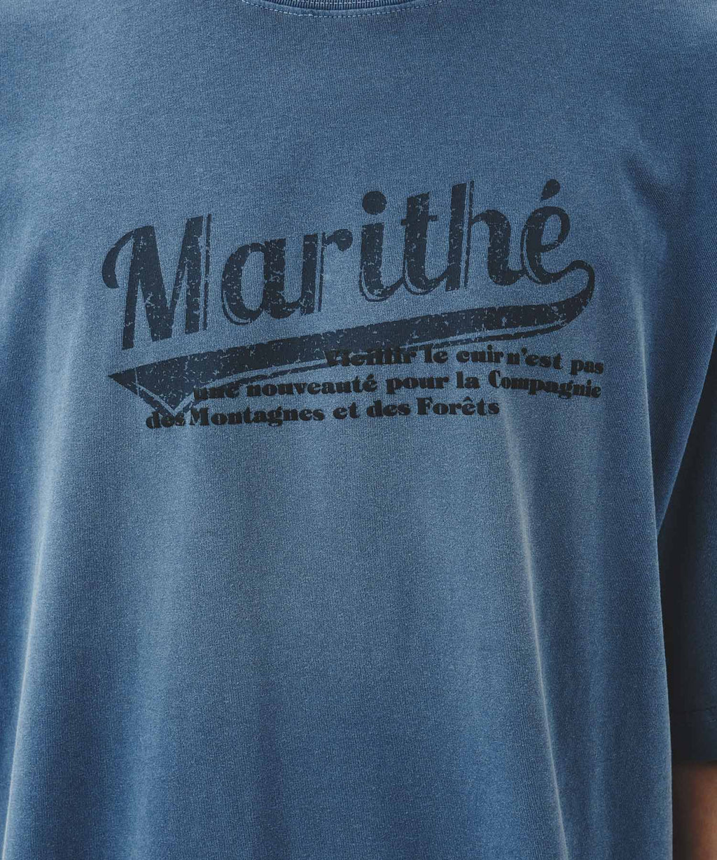Marithe & Francois Girbaud - Gradation Dyeing Oversized Tee (Blue) product image 4 | TRAB K-Fashion Australia