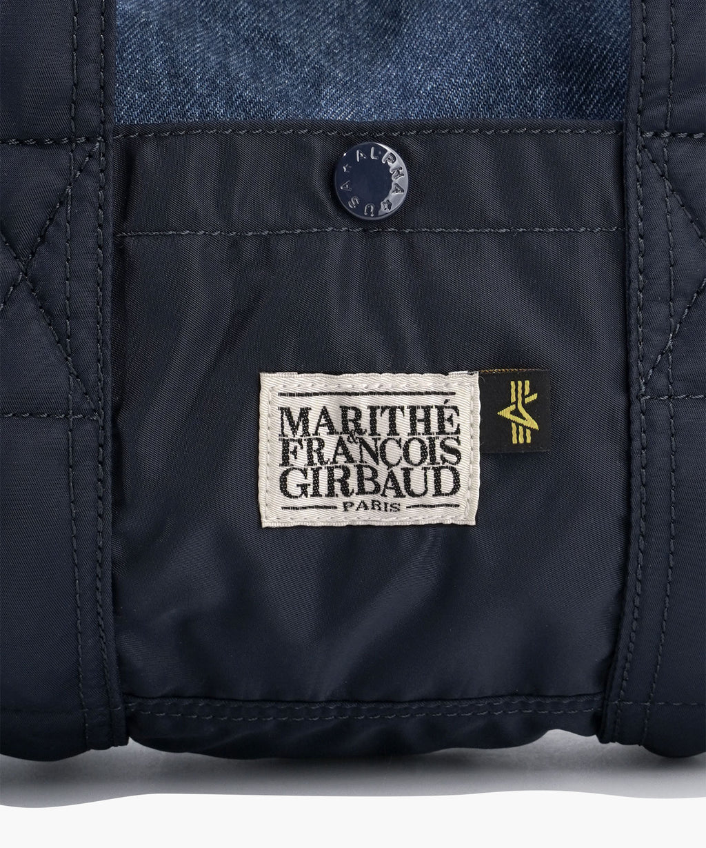 Marithe & Francois Girbaud - Marithe X Alpha Industries Classic Logo Nylon Duffle Bag (Navy) product image 4 | TRAB K-Fashion Australia