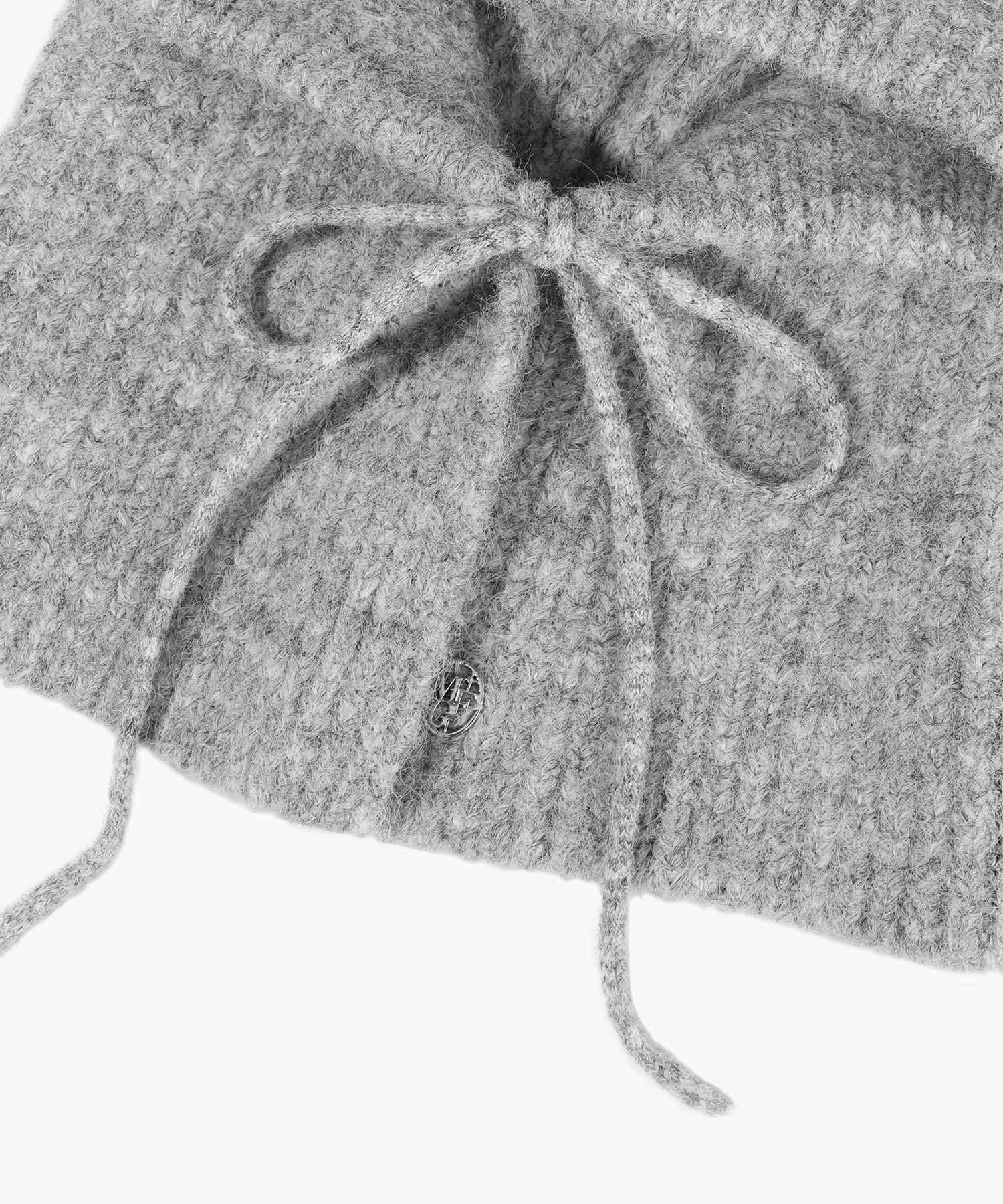 Marithe & Francois Girbaud - Circle Logo Balaclava (Light Gray) product image 4 | TRAB K-Fashion Australia