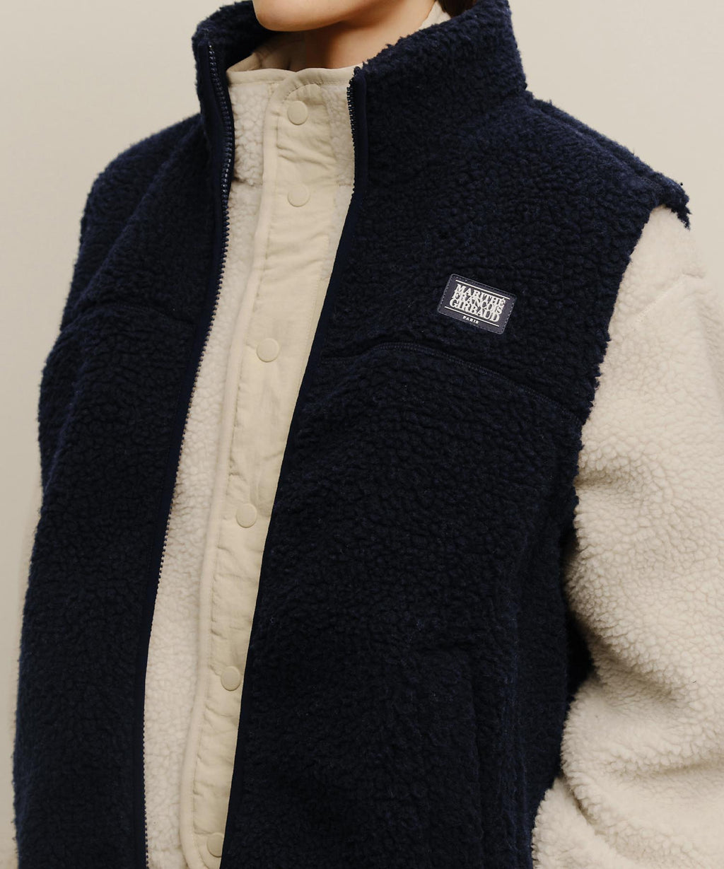 Marithe & Francois Girbaud - Marithe Sport Fleece Vest (Navy) product image 4 | TRAB K-Fashion Australia