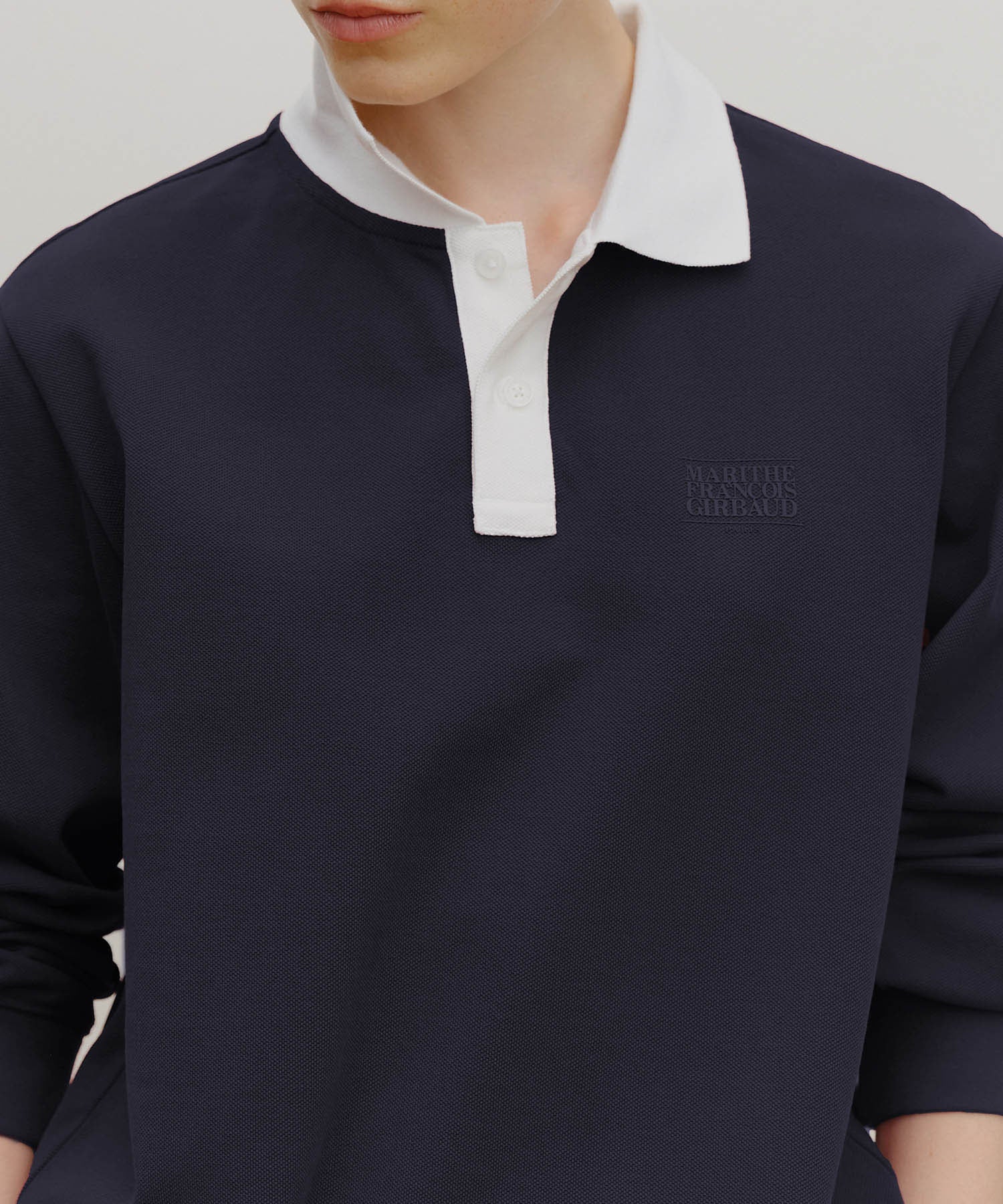 Marithe & Francois Girbaud - Marithe Sport Collar Long Sleeve (Navy) product image 4 | TRAB K-Fashion Australia